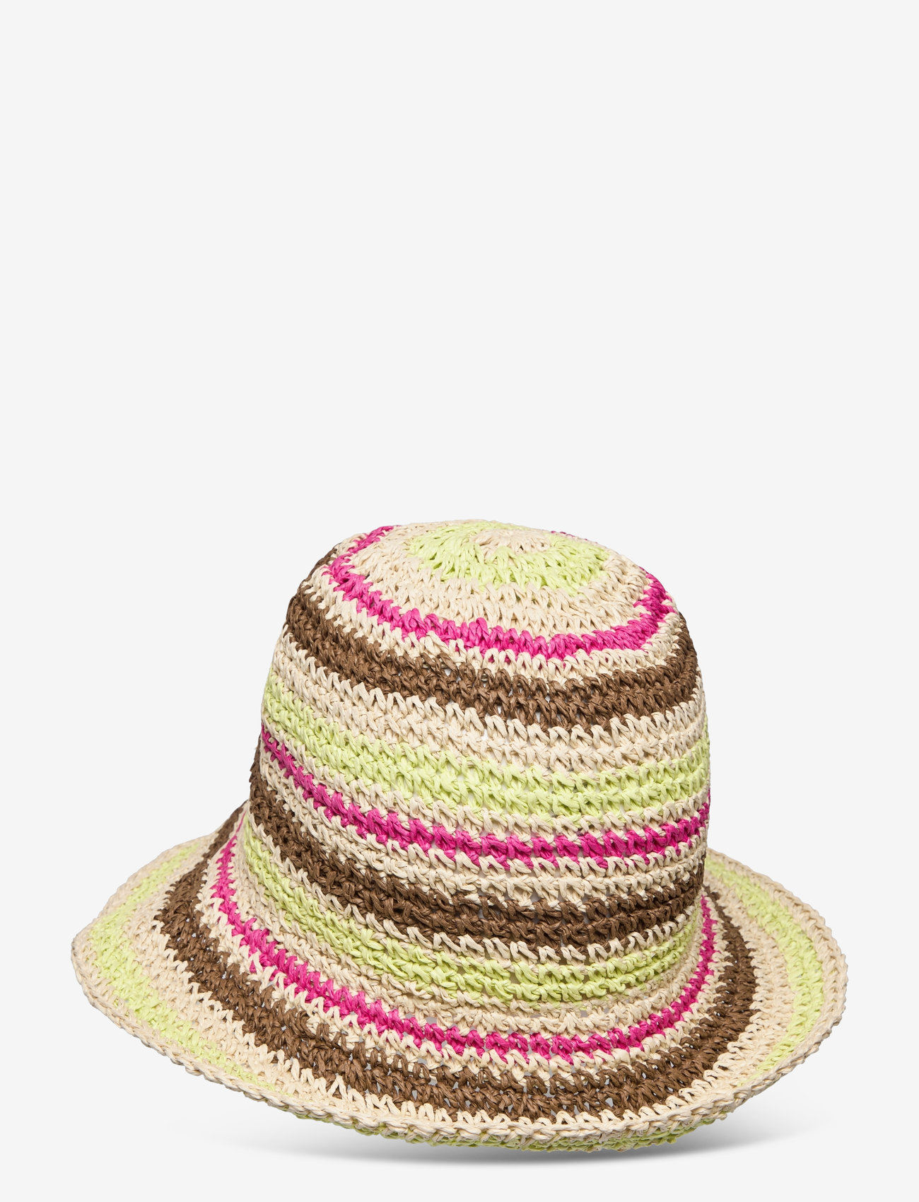 Becksöndergaard - Striped Saverina Straw Hat - laveste priser - limade green - 1