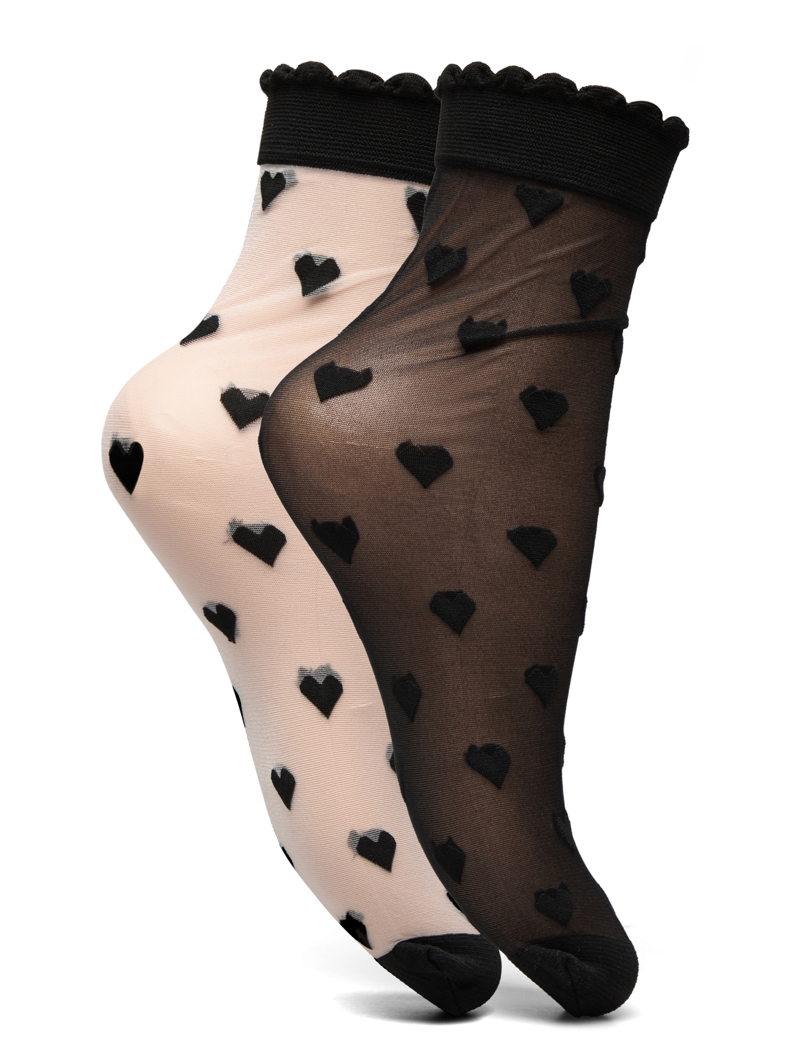 Becksöndergaard - Dagmar Hearts Sock 2 Pack - black/black - 1