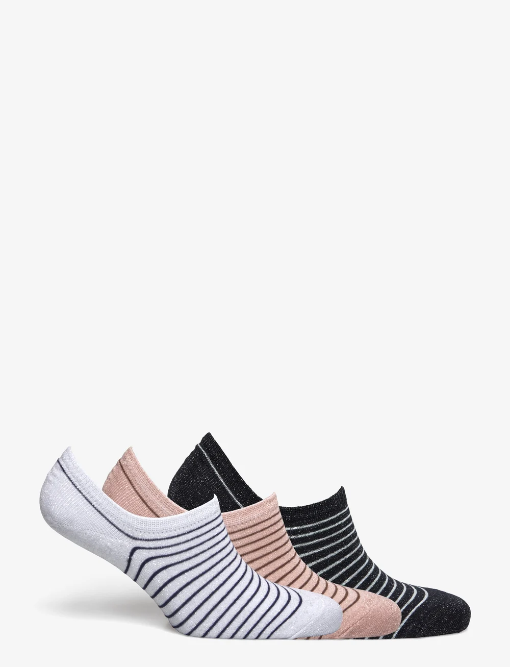 Becksöndergaard - Stripe Glitter Sneakie Sock 3 Pack - nilkkasukat - white/blue/rose - 1