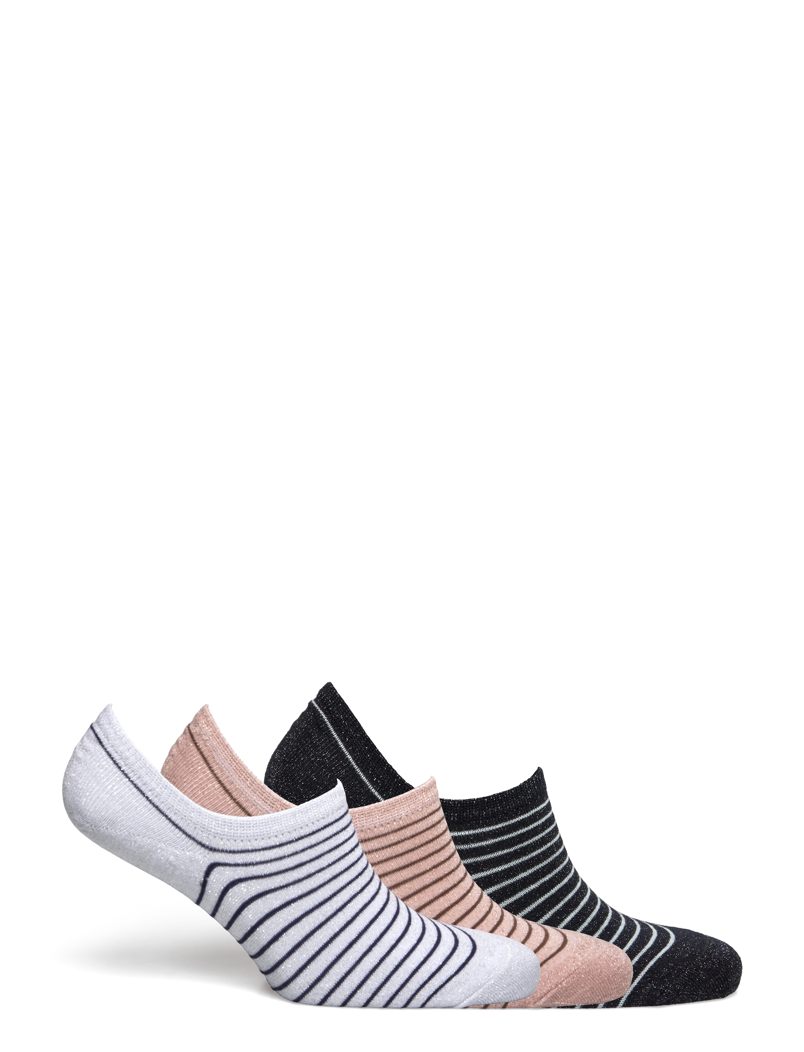 Becksöndergaard - Stripe Glitter Sneakie Sock 3 Pack - ankelsokker - white/blue/rose - 1