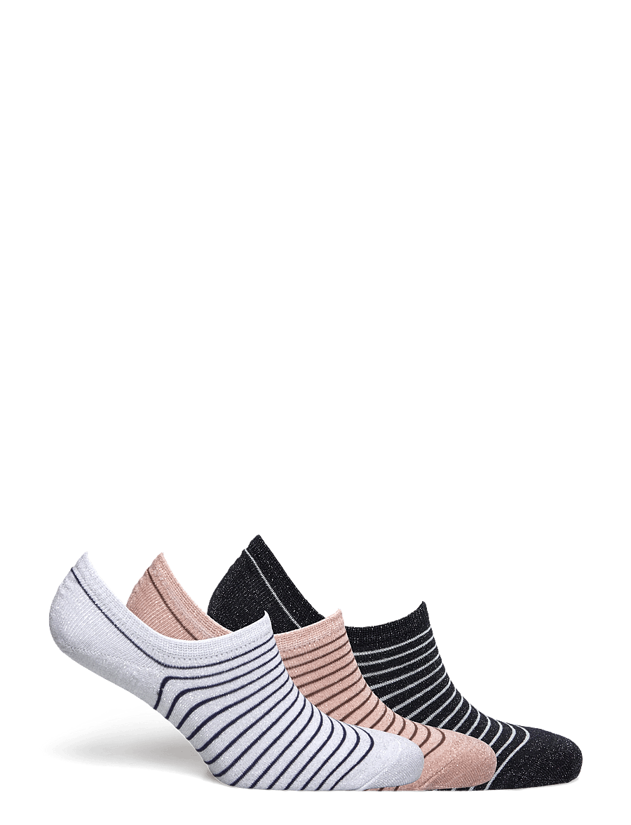 Becksöndergaard - Stripe Glitter Sneakie Sock 3 Pack - nilkkasukat - white/blue/rose - 1