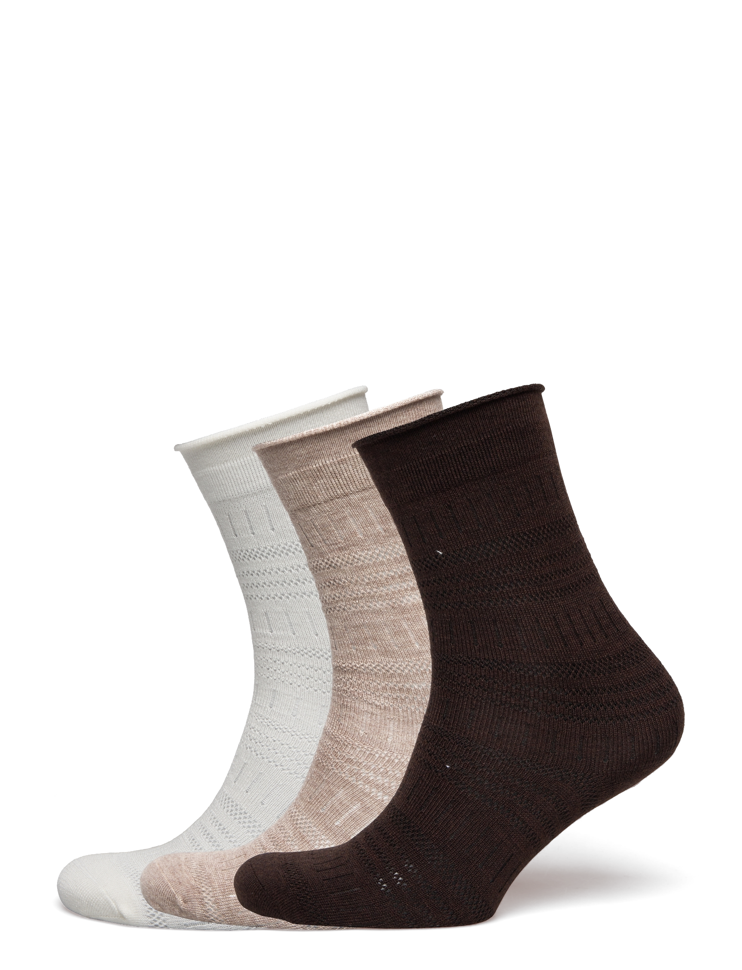 Becksöndergaard - Lucretia Wola Sock 3 Pack - white/beige/brown - 1