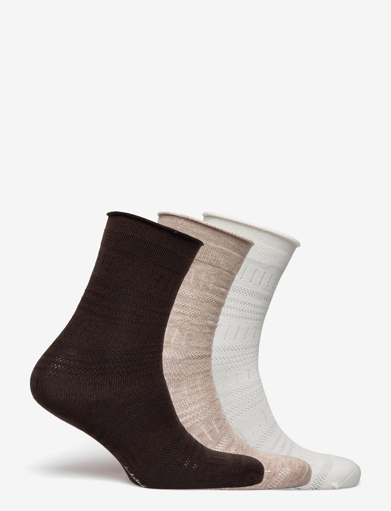 Becksöndergaard - Lucretia Wola Sock 3 Pack - white/beige/brown - 1
