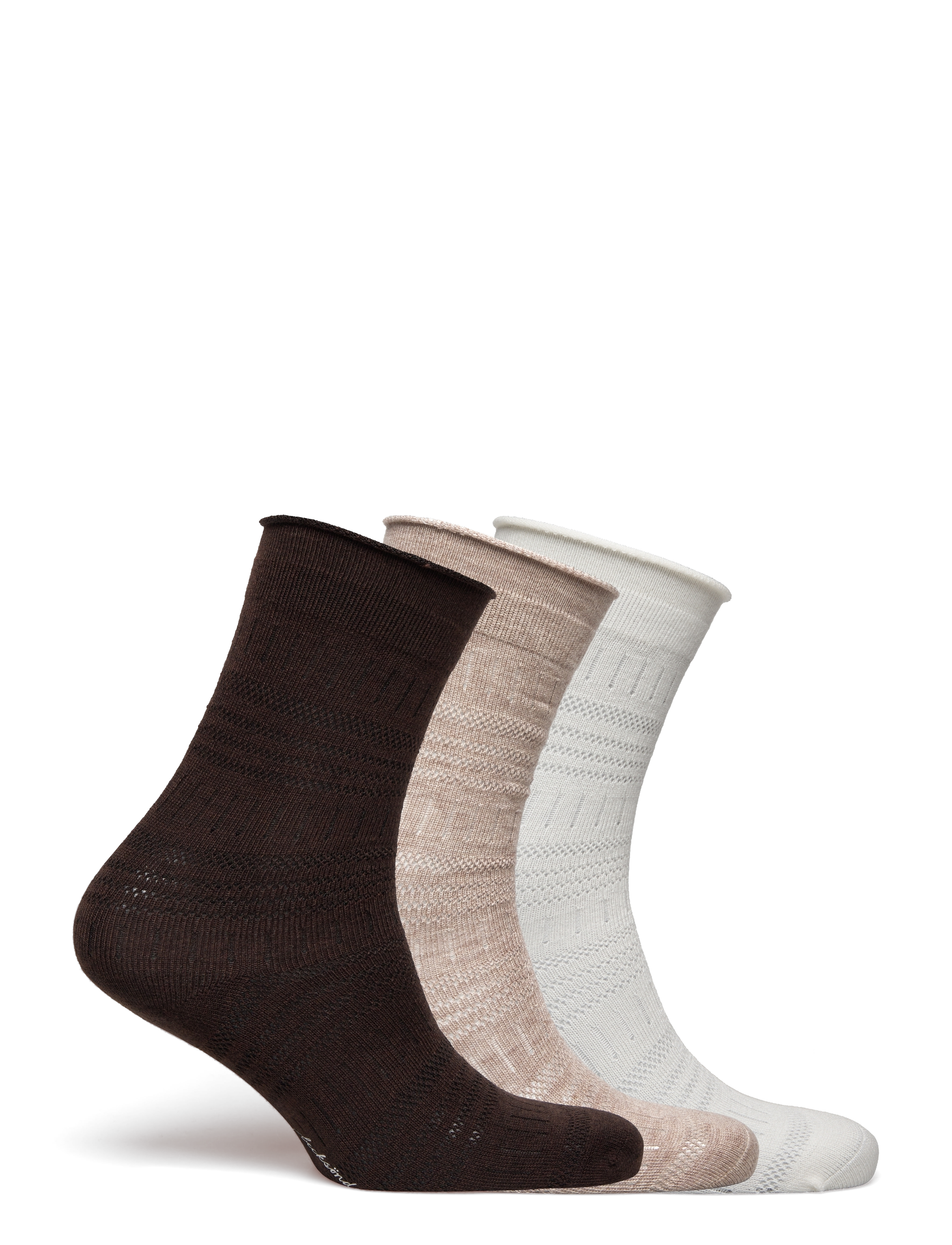 Becksöndergaard - Lucretia Wola Sock 3 Pack - white/beige/brown - 2