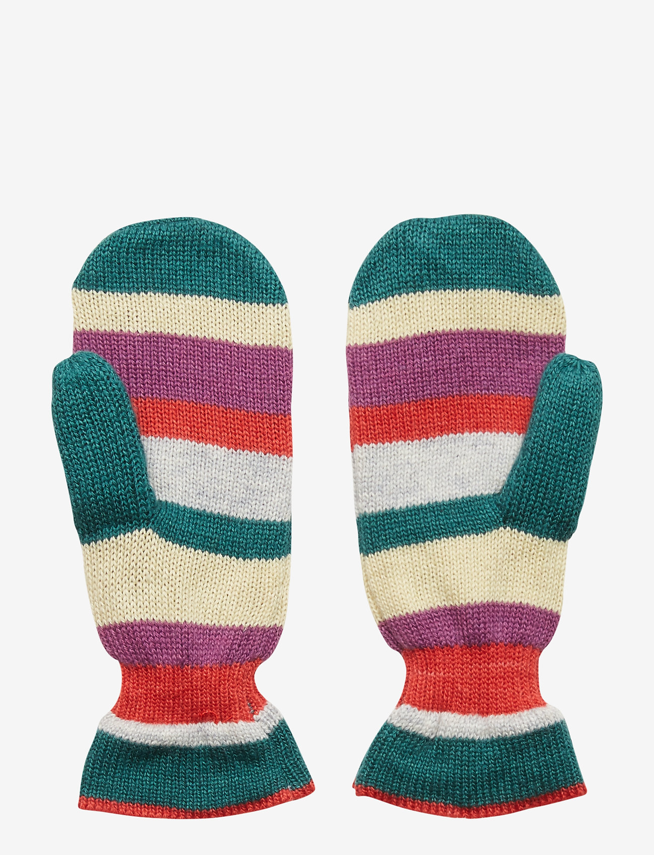 Becksöndergaard - Emerald Lovely Stripes Mittens - petrol - 1