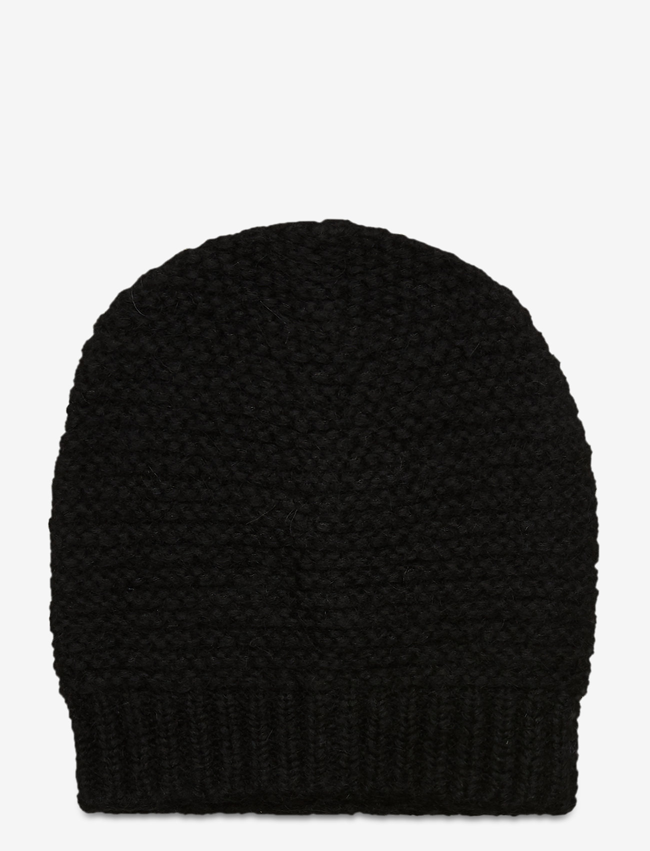 Jade Wool Mix Beanie - BLACK