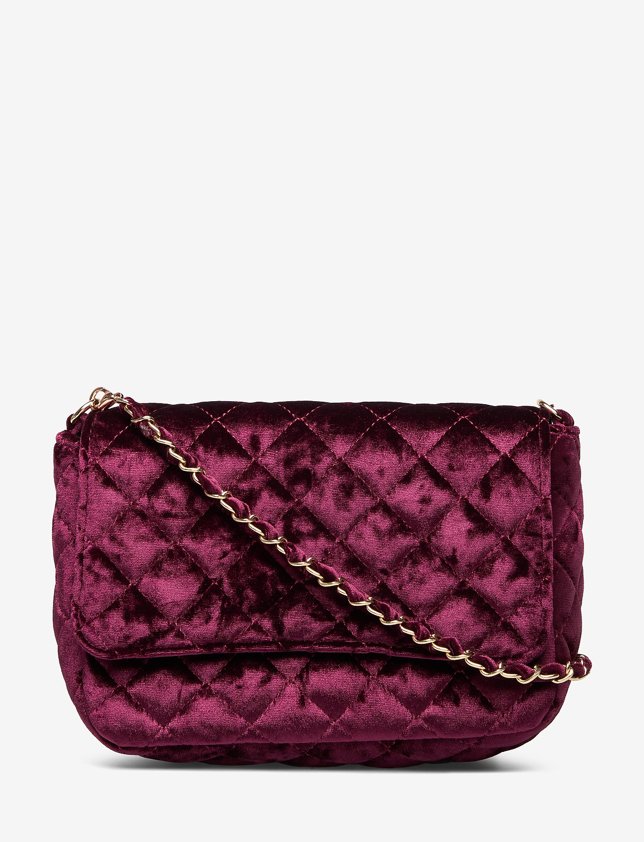 Velvet Bas bag - BURGUNDY