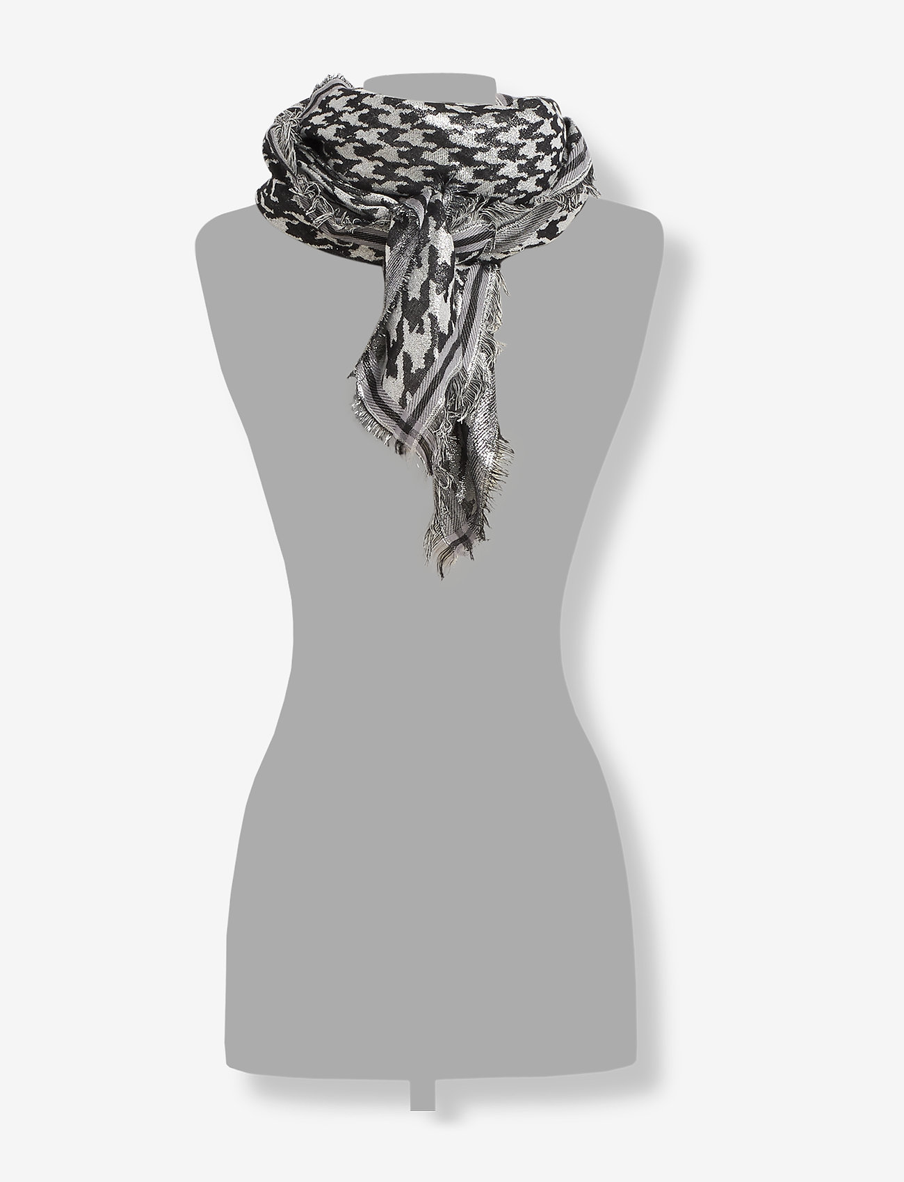 Becksöndergaard - Esther Houndstooth Scarf - black - 1