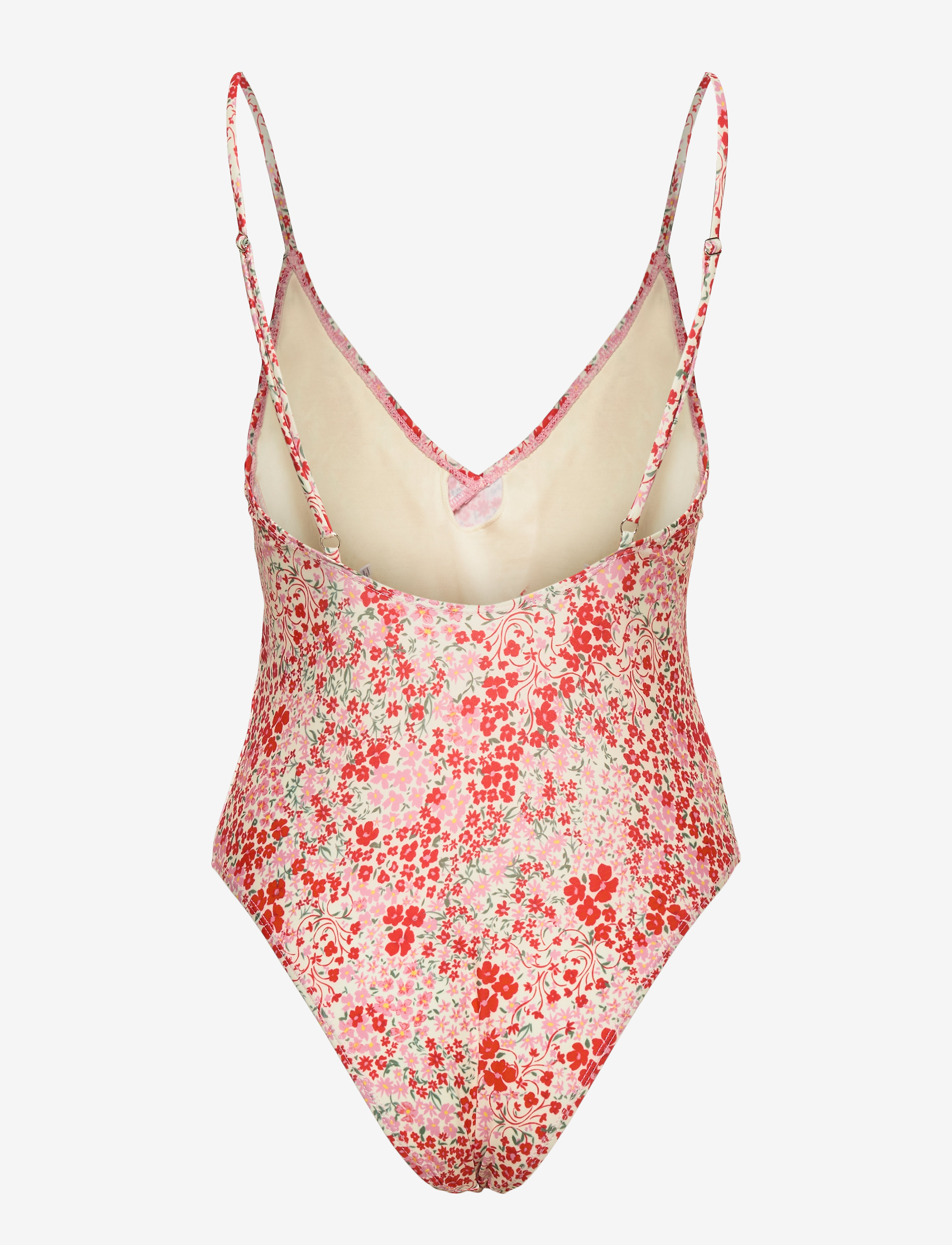 Becksöndergaard - Flofield Frill Swimsuit - fiery red - 2