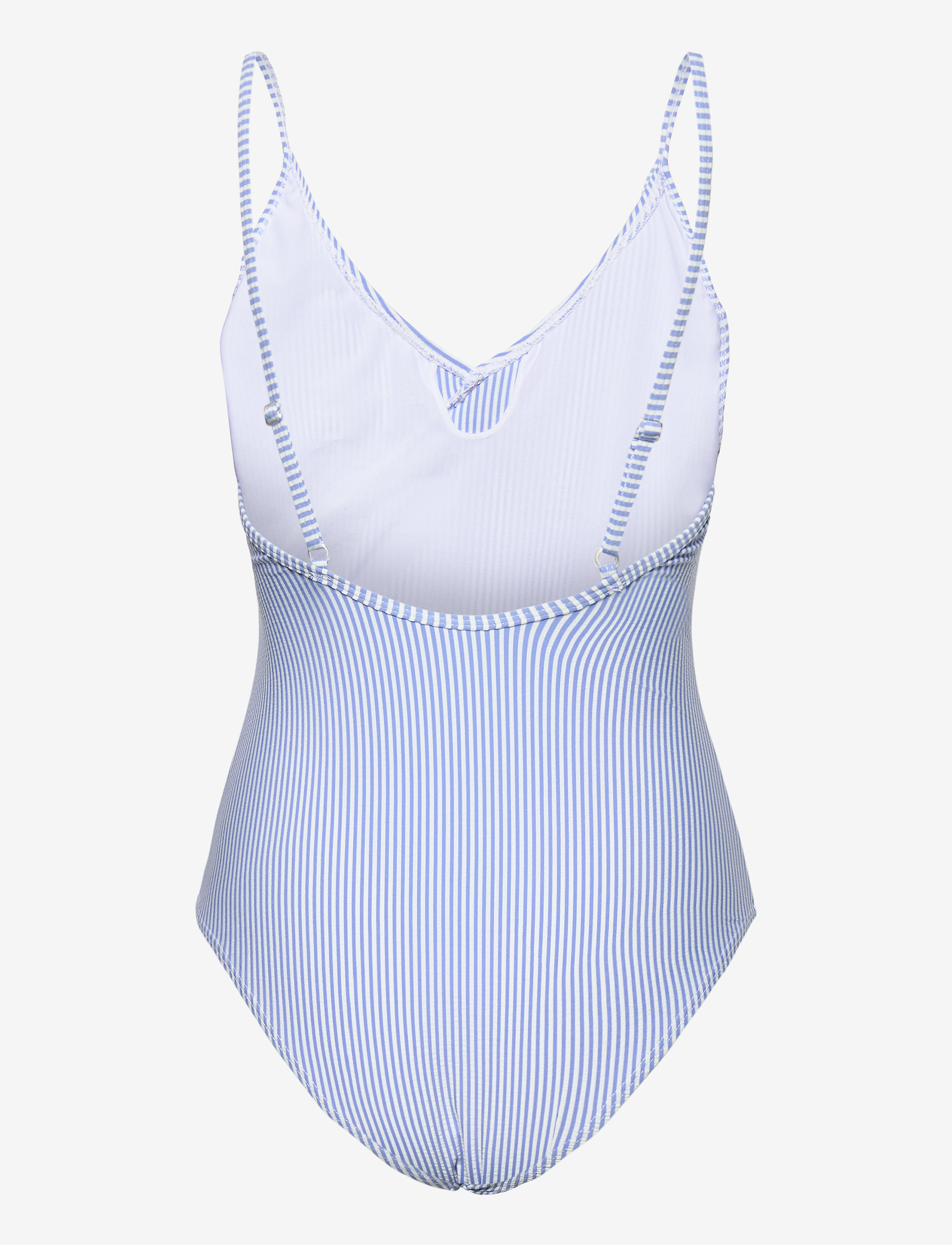 Becksöndergaard - Striba Frill Swimsuit - blue - 2