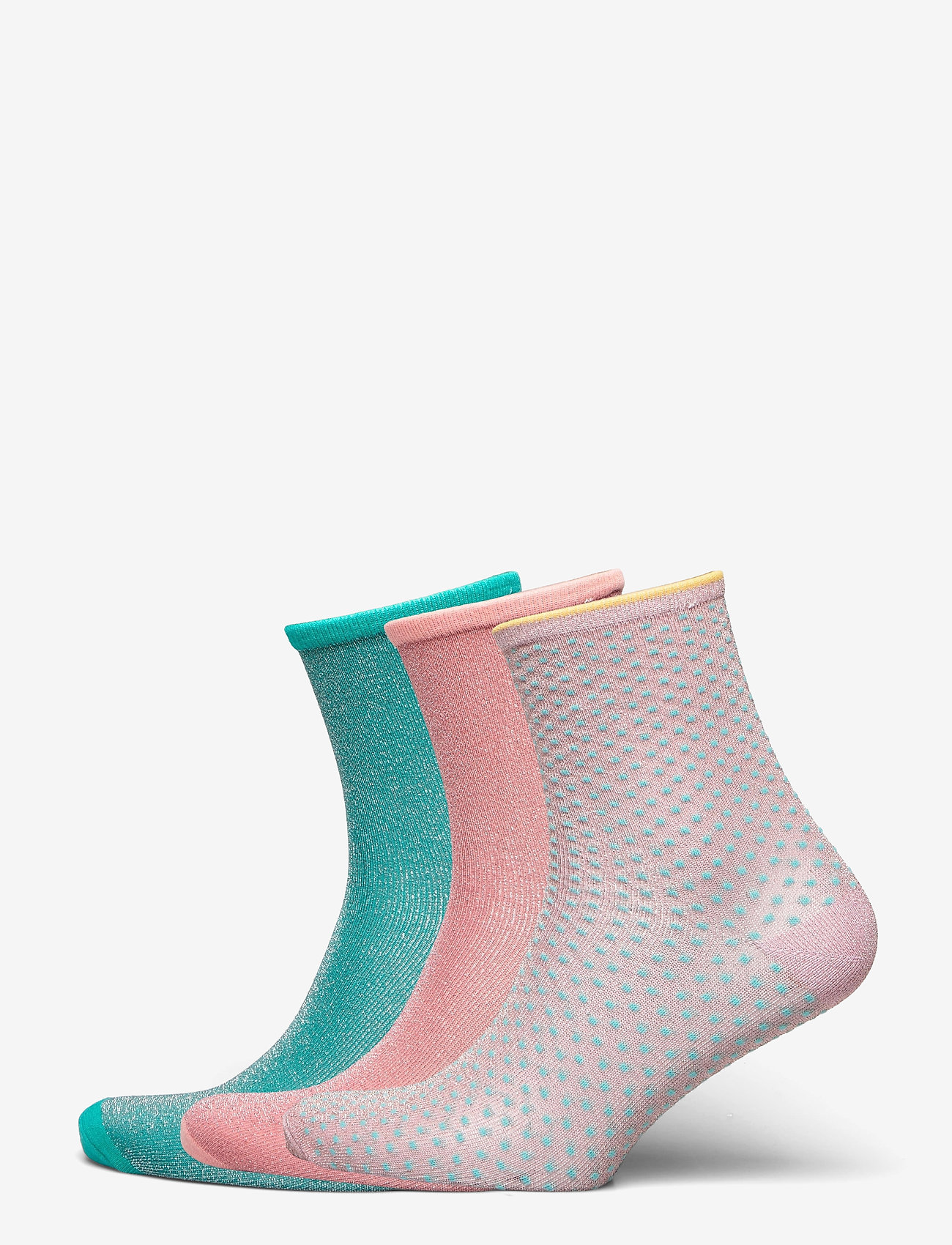 Mix Sock Pack W. 2 - WATERFALL/CLAY/VIOLETICE