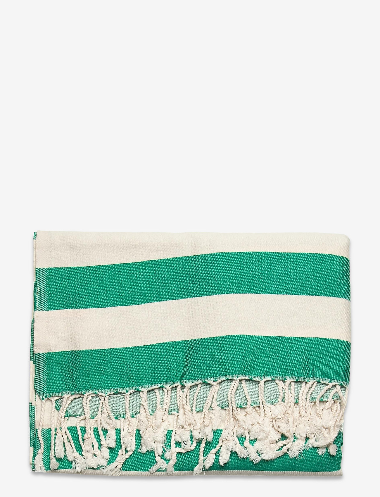 Becksöndergaard - Liney Stripe Towel - golf green - 0