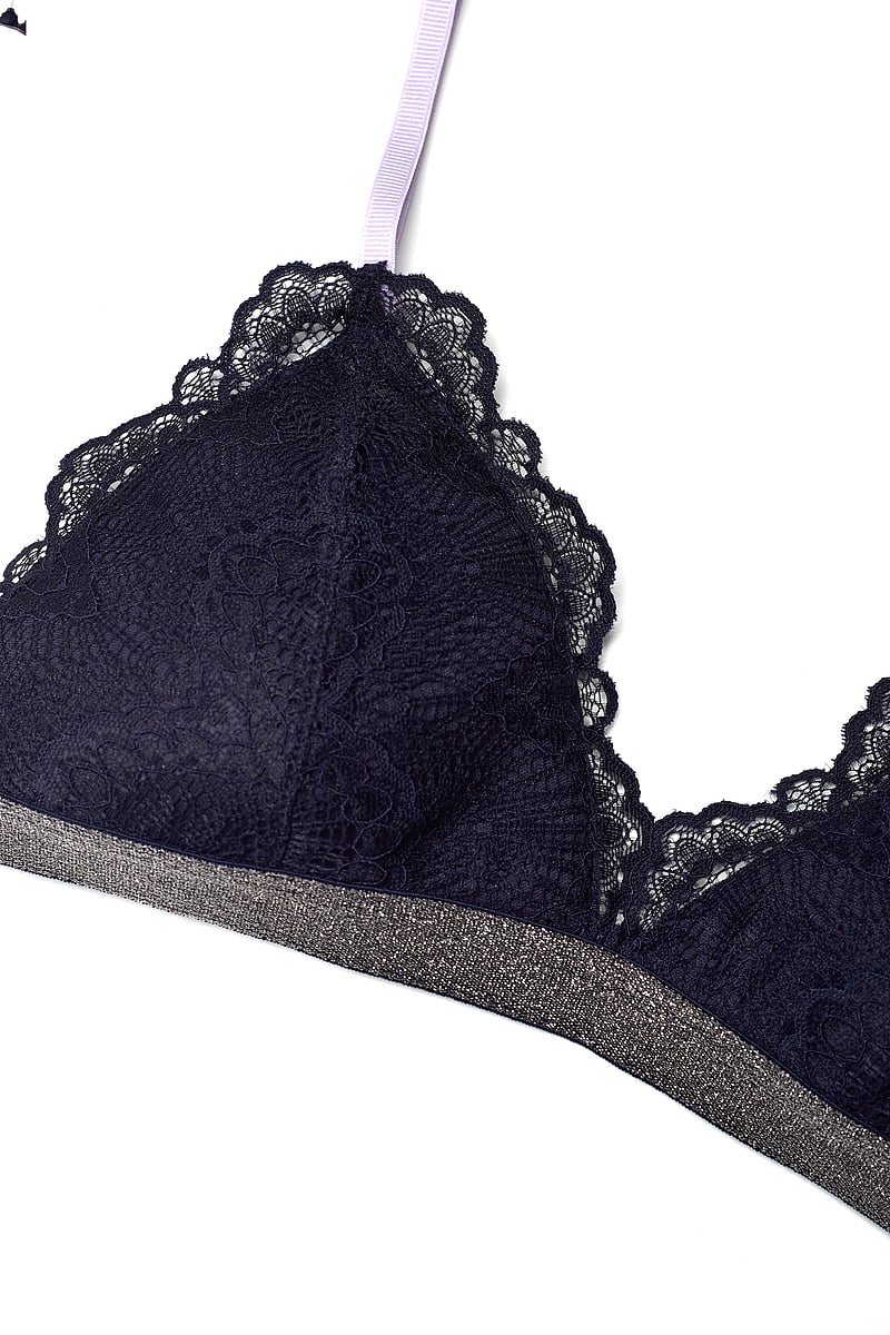 Becksöndergaard - Wave Lace Tyla Bra - rinnahoidja - dark blue - 2