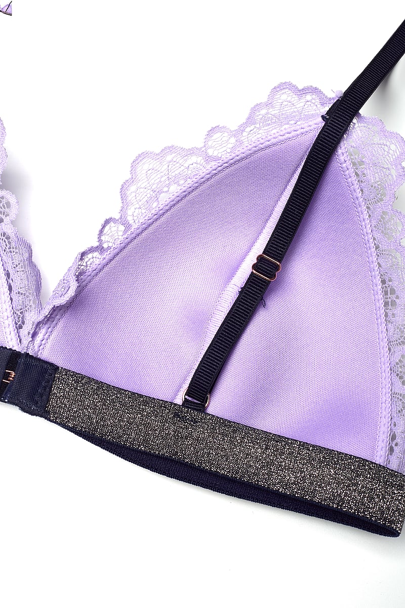 Becksöndergaard - Wave Lace Tyla Bra - bralette - paisley purple - 3