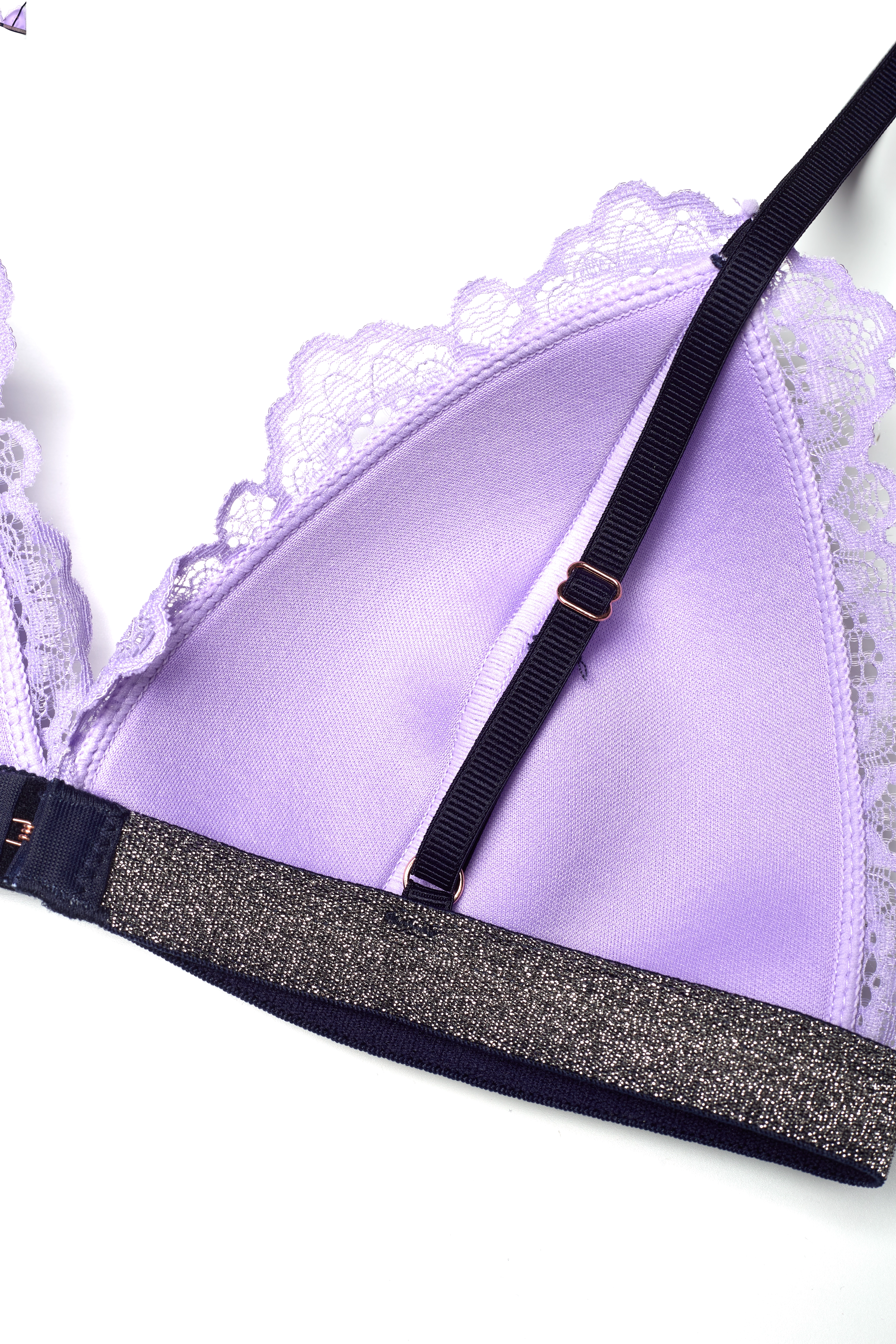 Becksöndergaard - Wave Lace Tyla Bra - bralette - paisley purple - 3
