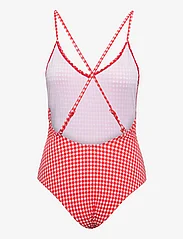 Becksöndergaard - Seersucker Bea Swimsuit - swimsuits - cherry tomato - 2