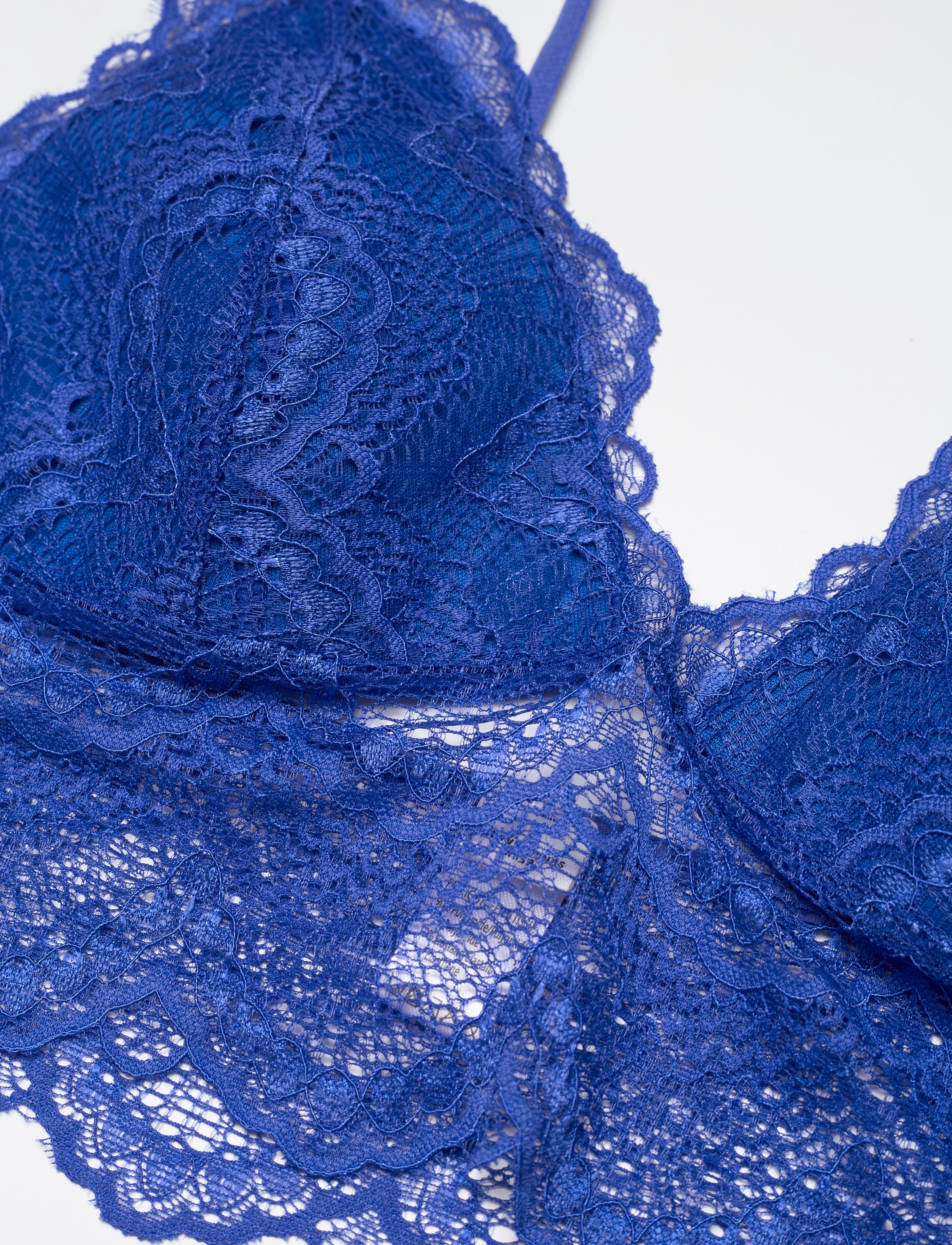 Becksöndergaard - Wave Lace Zoe Bralette Top - dazzling blue - 2