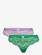 Wave Lace Codie Cheeky 2 Pack - ORCHID BLOOM/GREEN