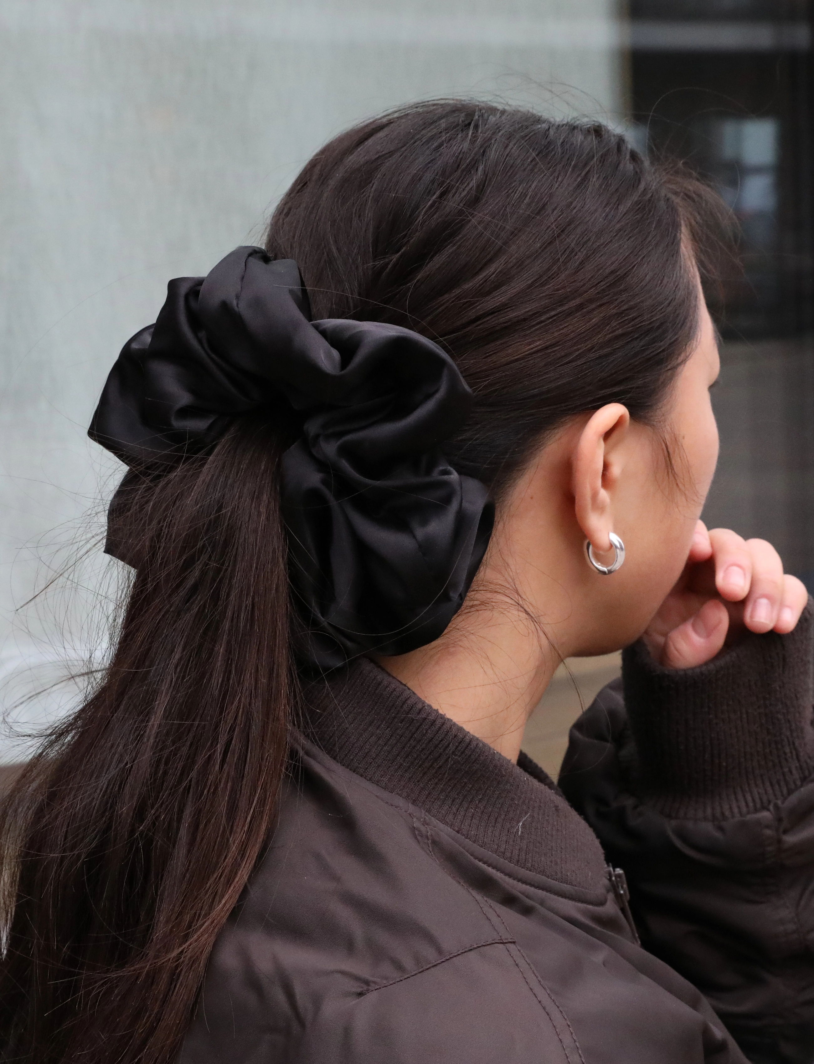 Becksöndergaard - Solid Big Scrunchie - black - 1