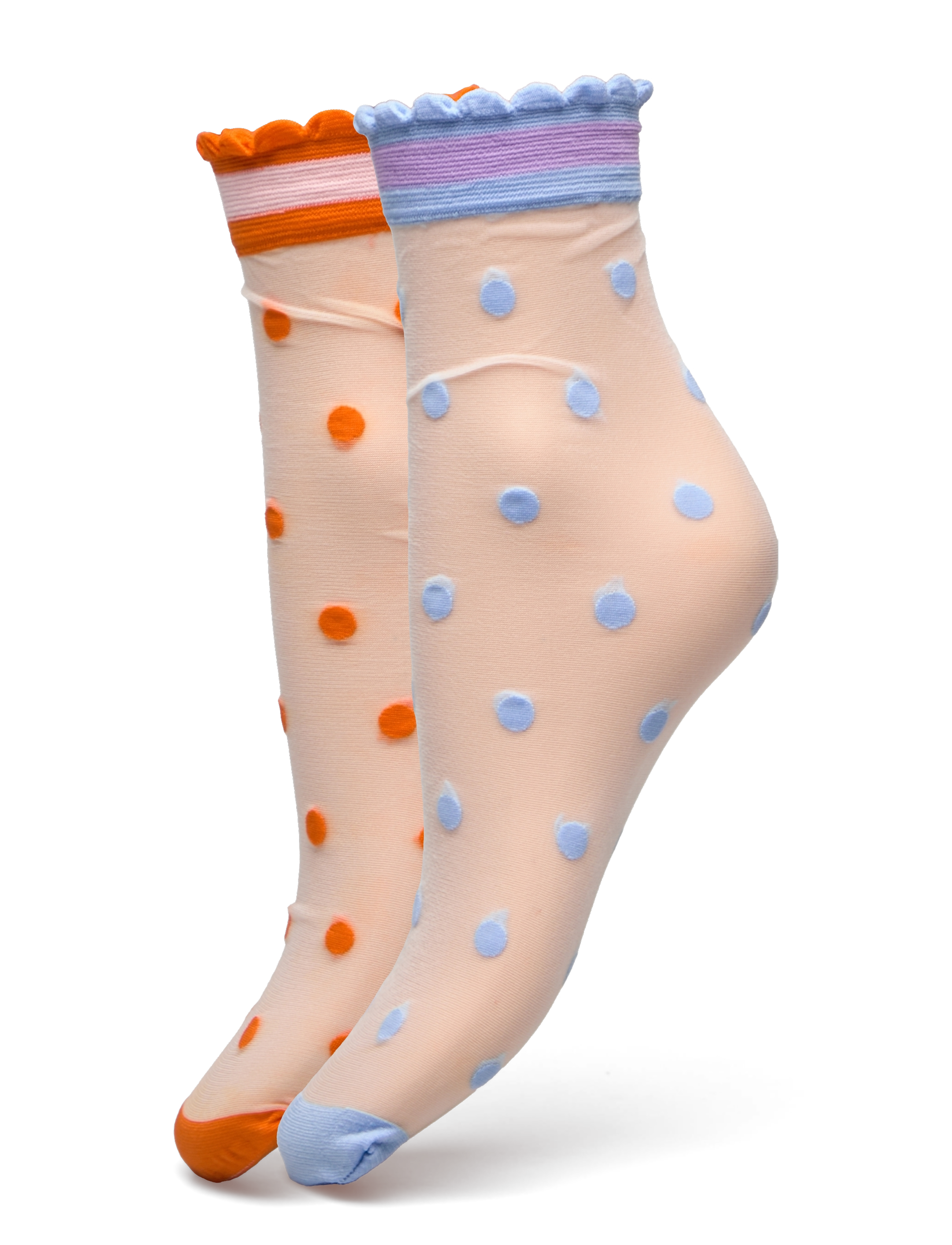 Becksöndergaard - Dagmar Dot Sock 2 Pack - orange/boyblue - 0