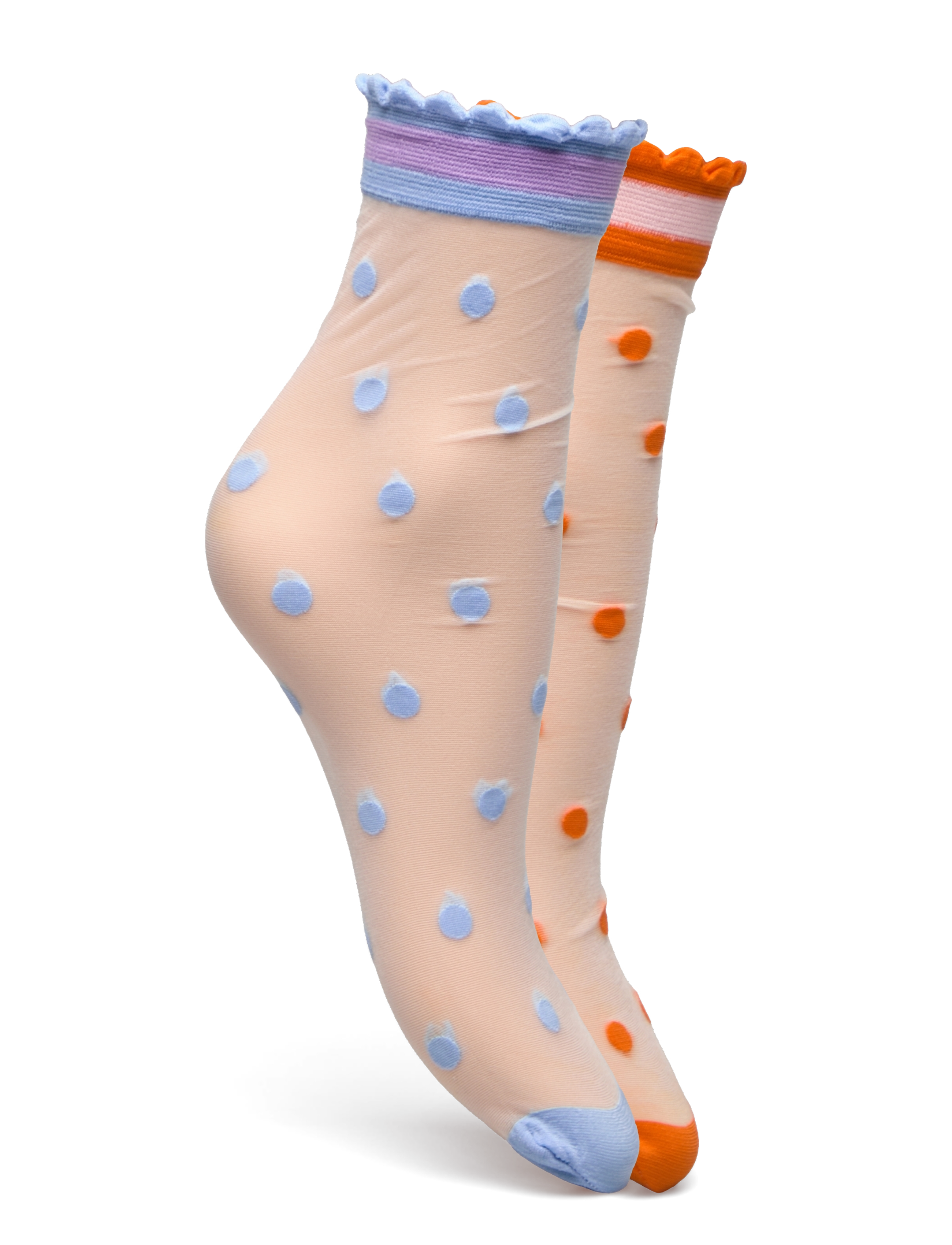 Becksöndergaard - Dagmar Dot Sock 2 Pack - orange/boyblue - 2