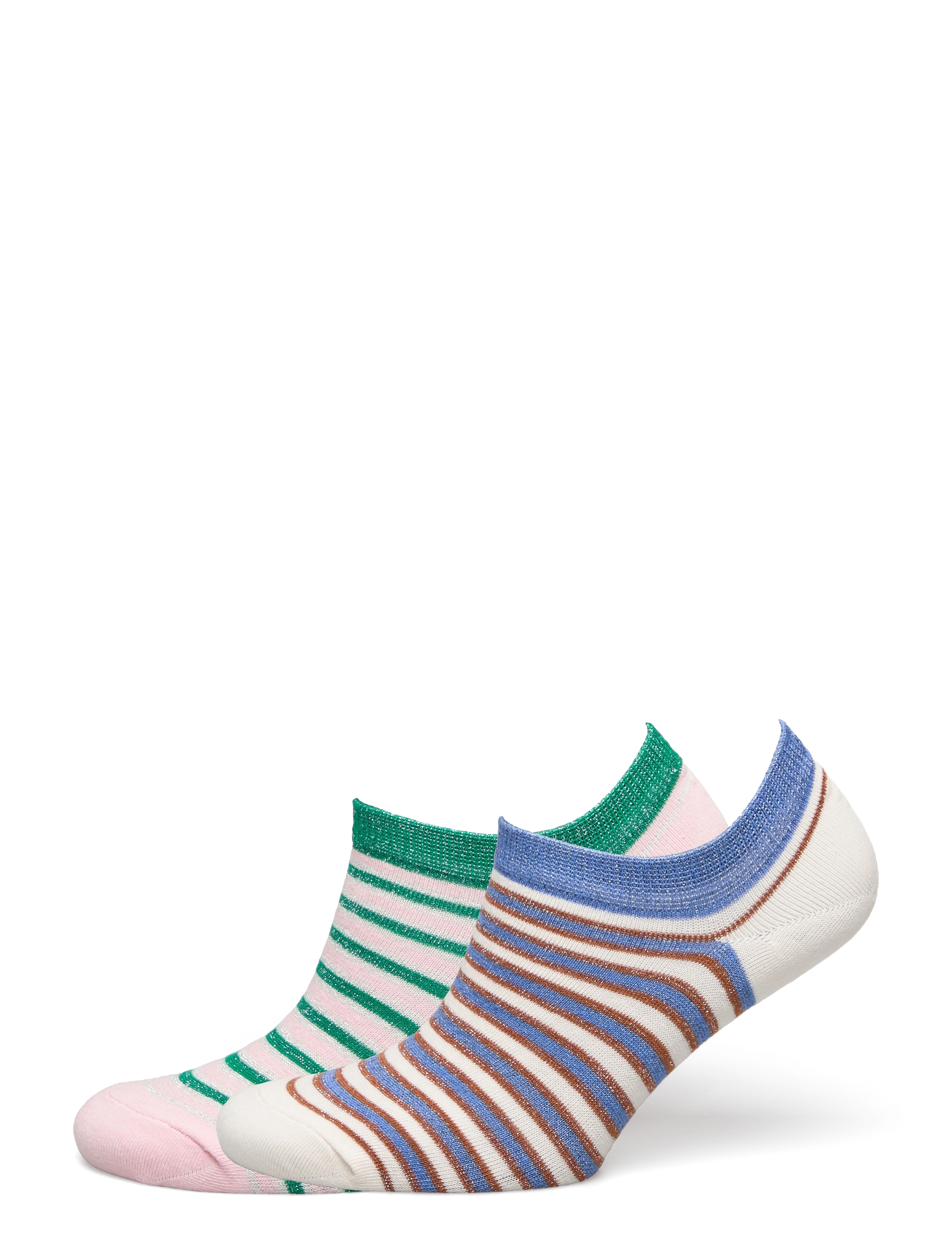 Becksöndergaard - Sneakie Multi Stripe Sock 2 Pack - green/boyblue - 0