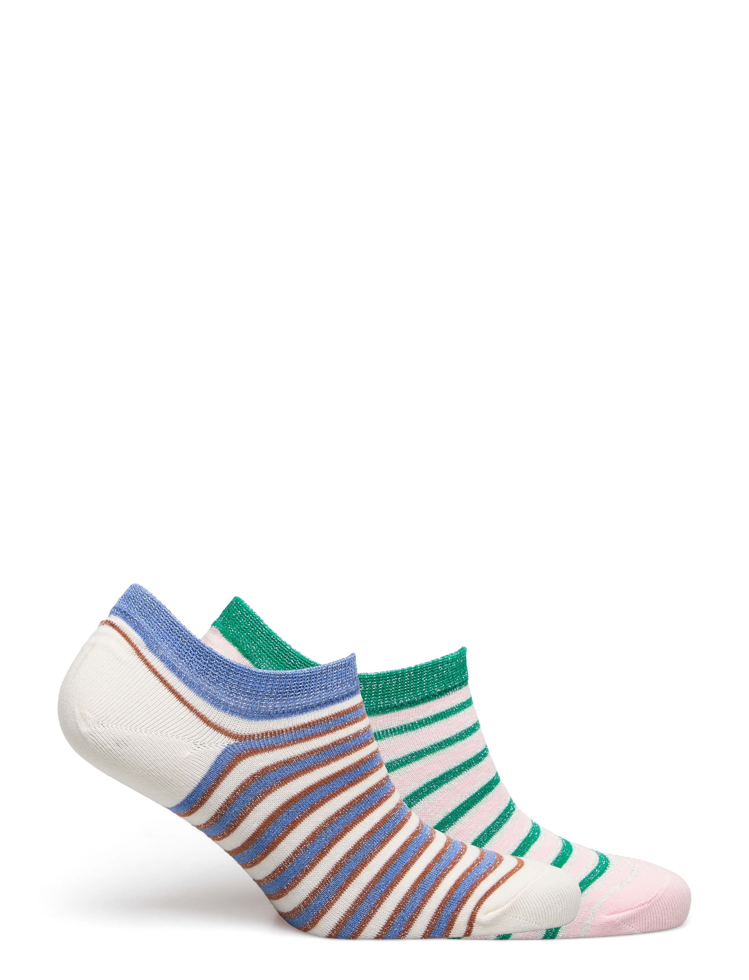 Becksöndergaard - Sneakie Multi Stripe Sock 2 Pack - green/boyblue - 1