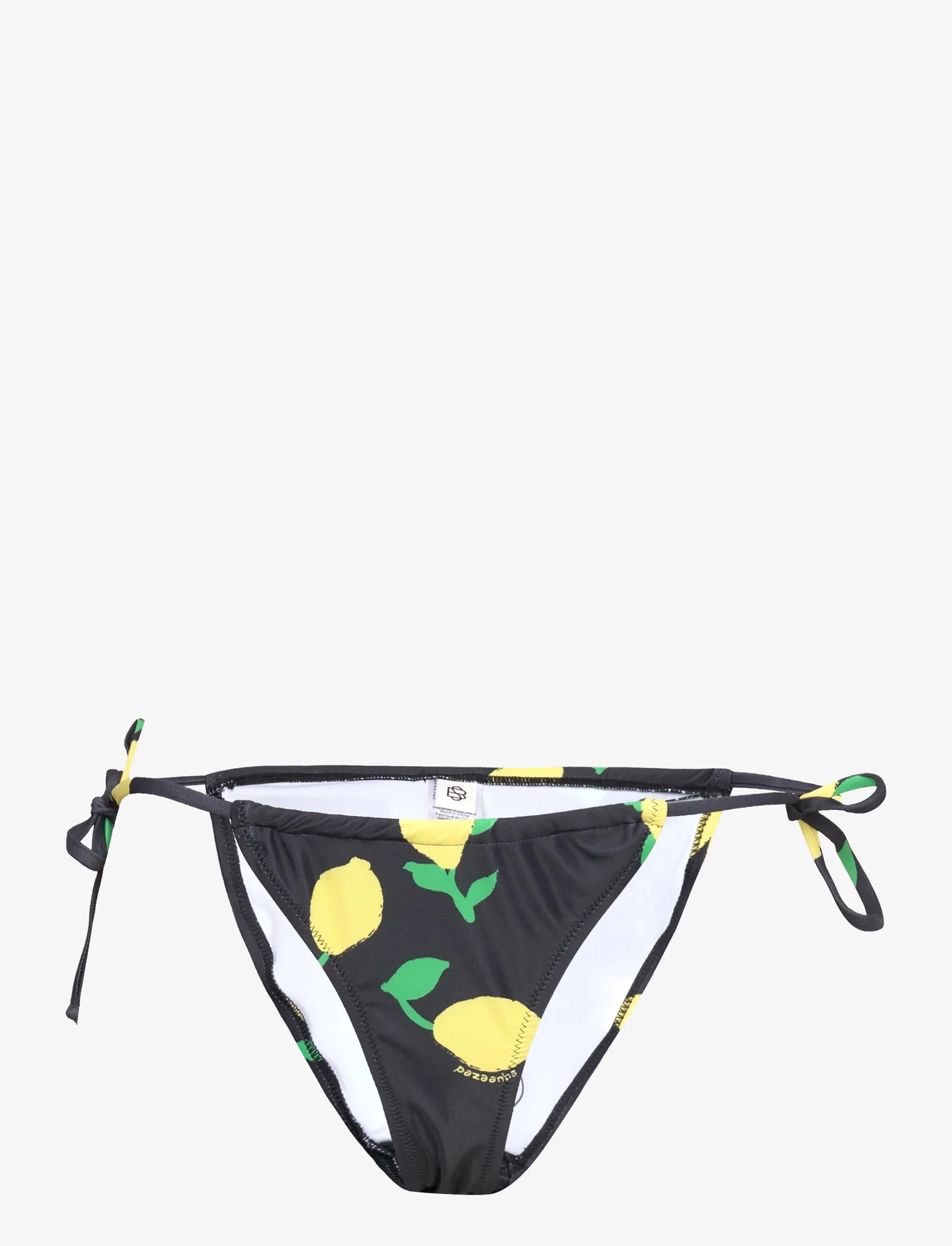 Becksöndergaard - Limone Drawstring Bikini Tanga - side tie bikinitrosor - black - 0