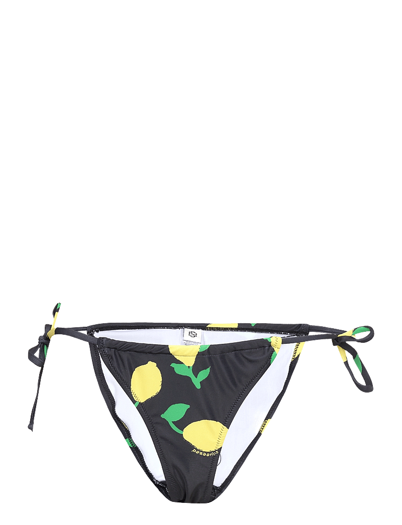 Becksöndergaard - Limone Drawstring Bikini Tanga - side tie bikinier - black - 1