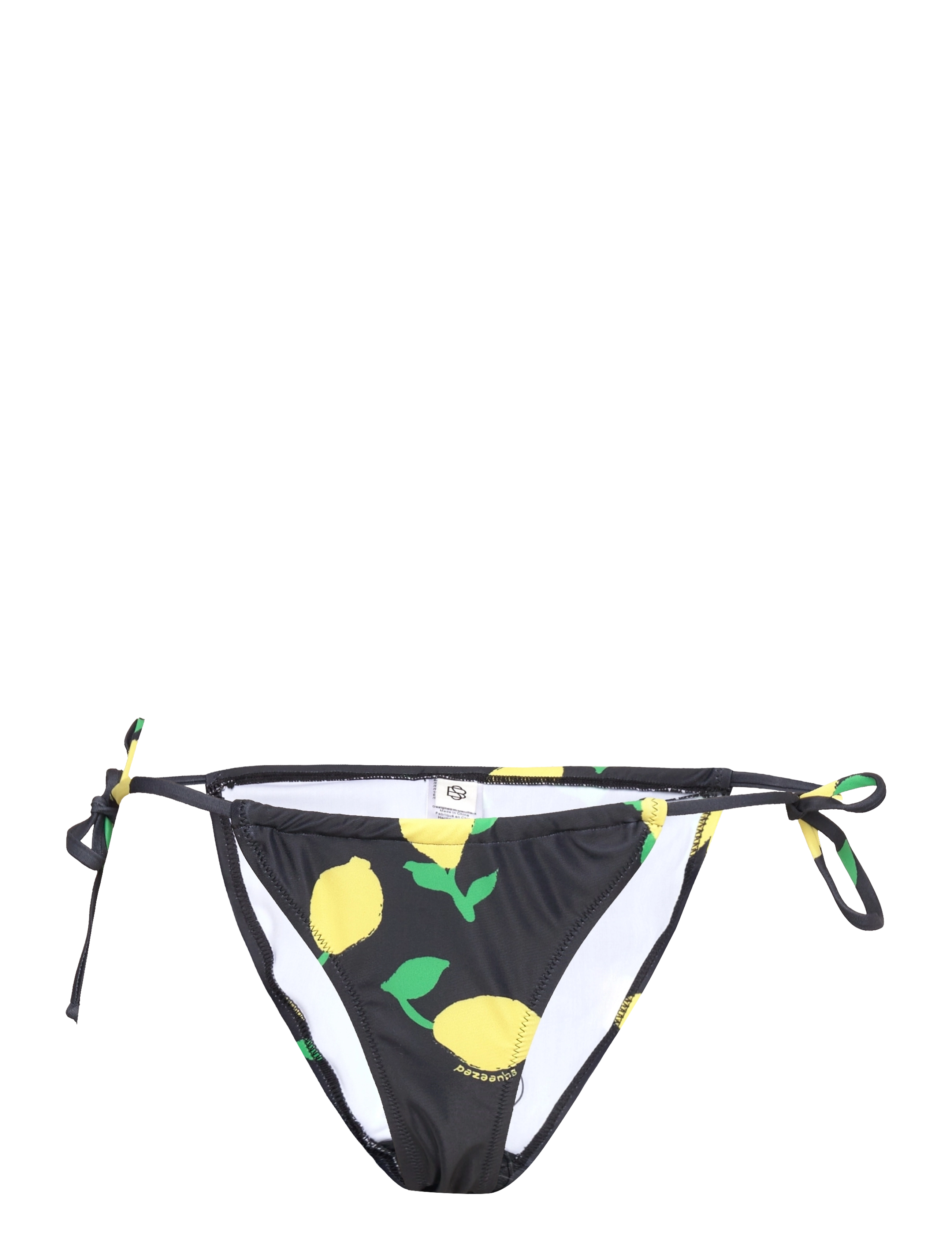 Becksöndergaard Limone Drawstring Bikini Tanga - Badetøj - BLACK / black