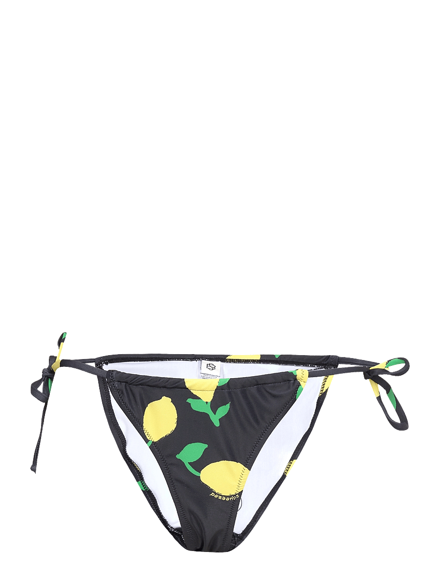 Becksöndergaard - Limone Drawstring Bikini Tanga - bikinis mit seitenbändern - black - 1