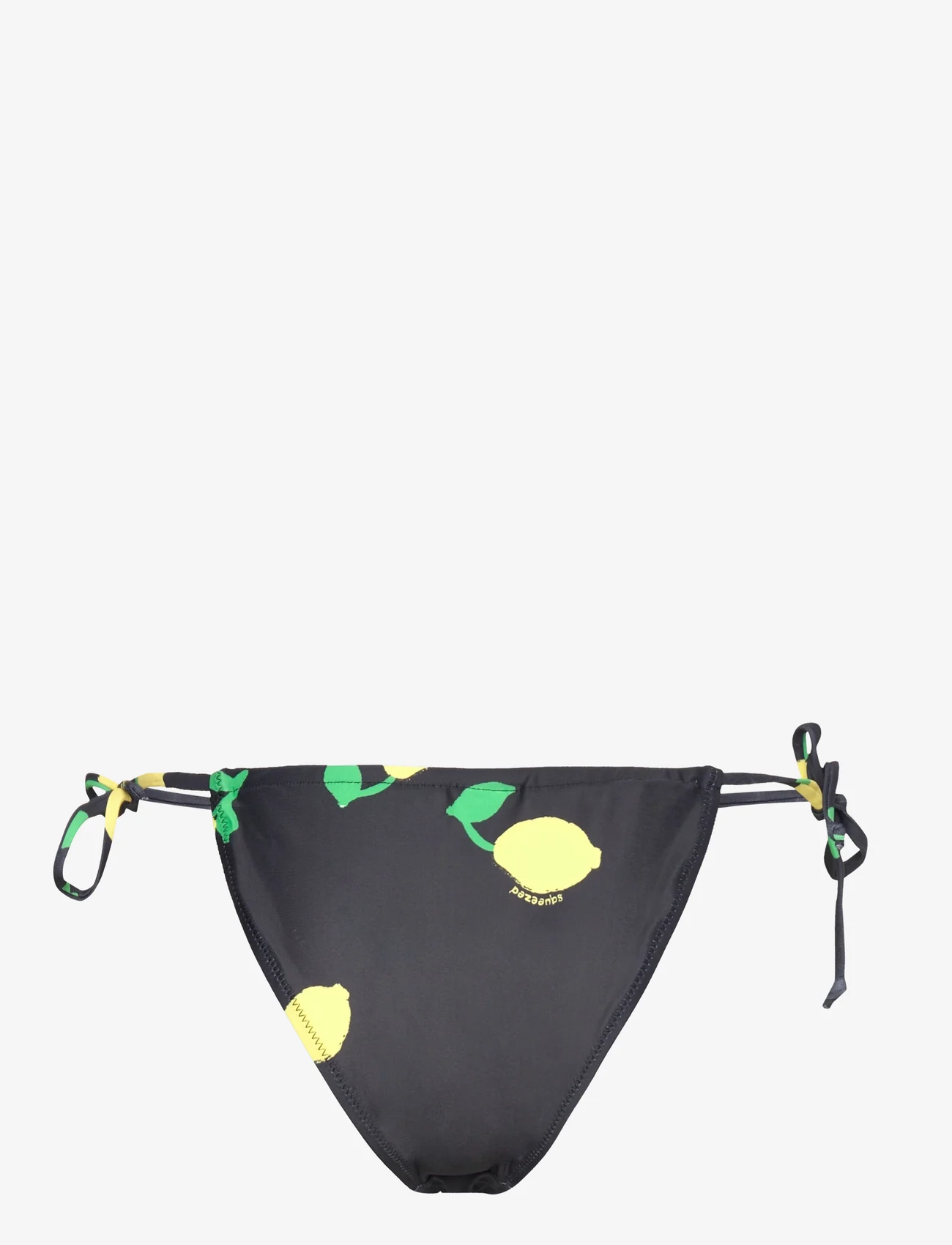 Becksöndergaard - Limone Drawstring Bikini Tanga - solmittavat bikinihousut - black - 1