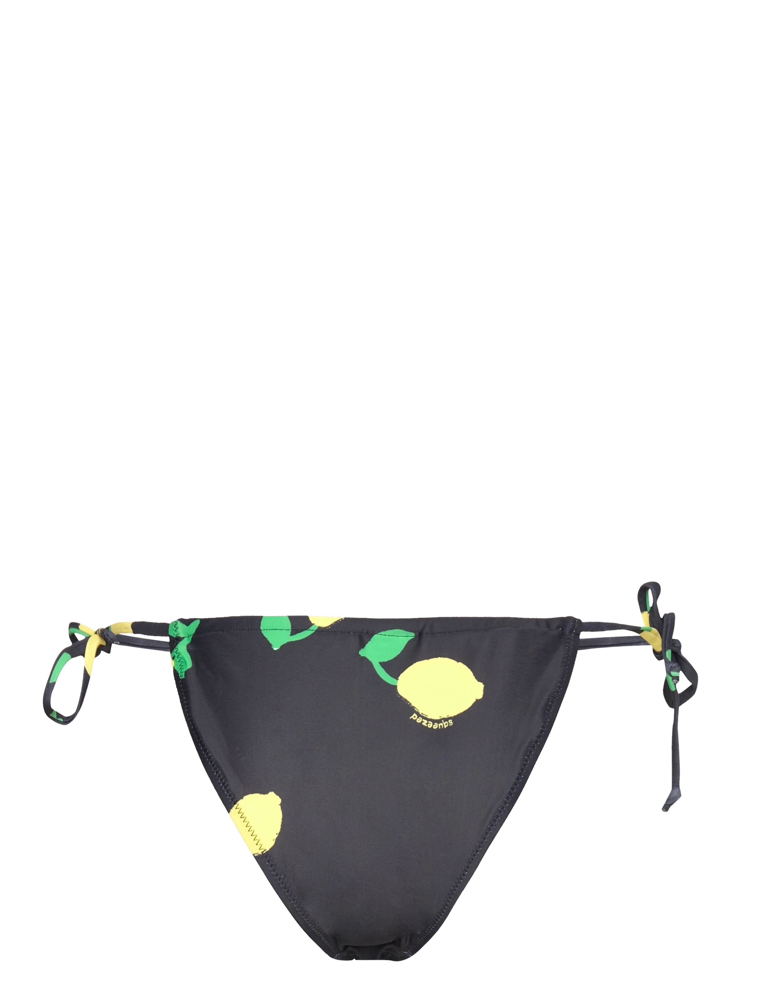 Becksöndergaard - Limone Drawstring Bikini Tanga - bikini's met bandjes opzij - black - 2