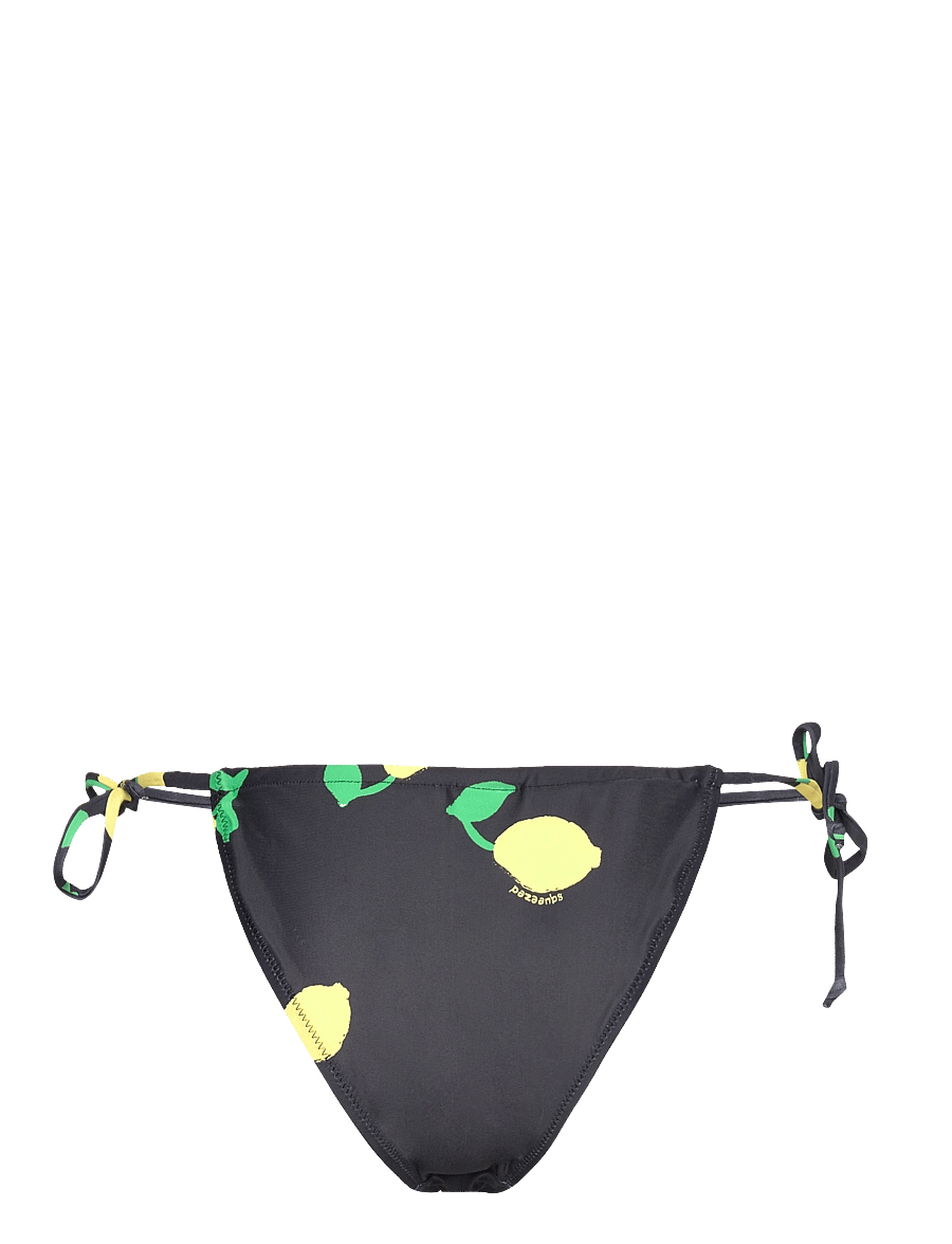 Becksöndergaard - Limone Drawstring Bikini Tanga - bikinis mit seitenbändern - black - 2