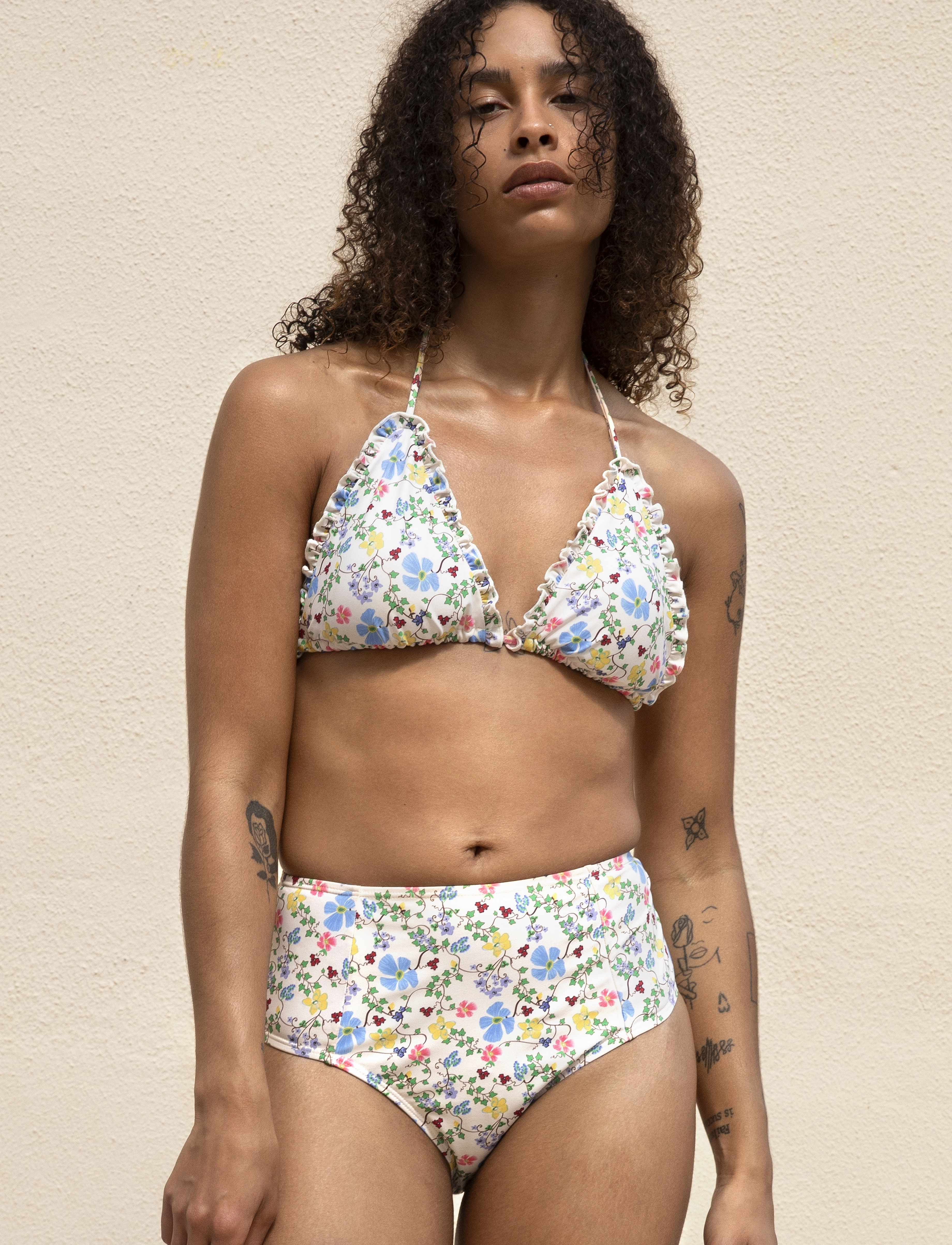 Becksöndergaard - Ireni High Waist Bikini Briefs - højtaljede bikiniunderdele - multi col. - 3