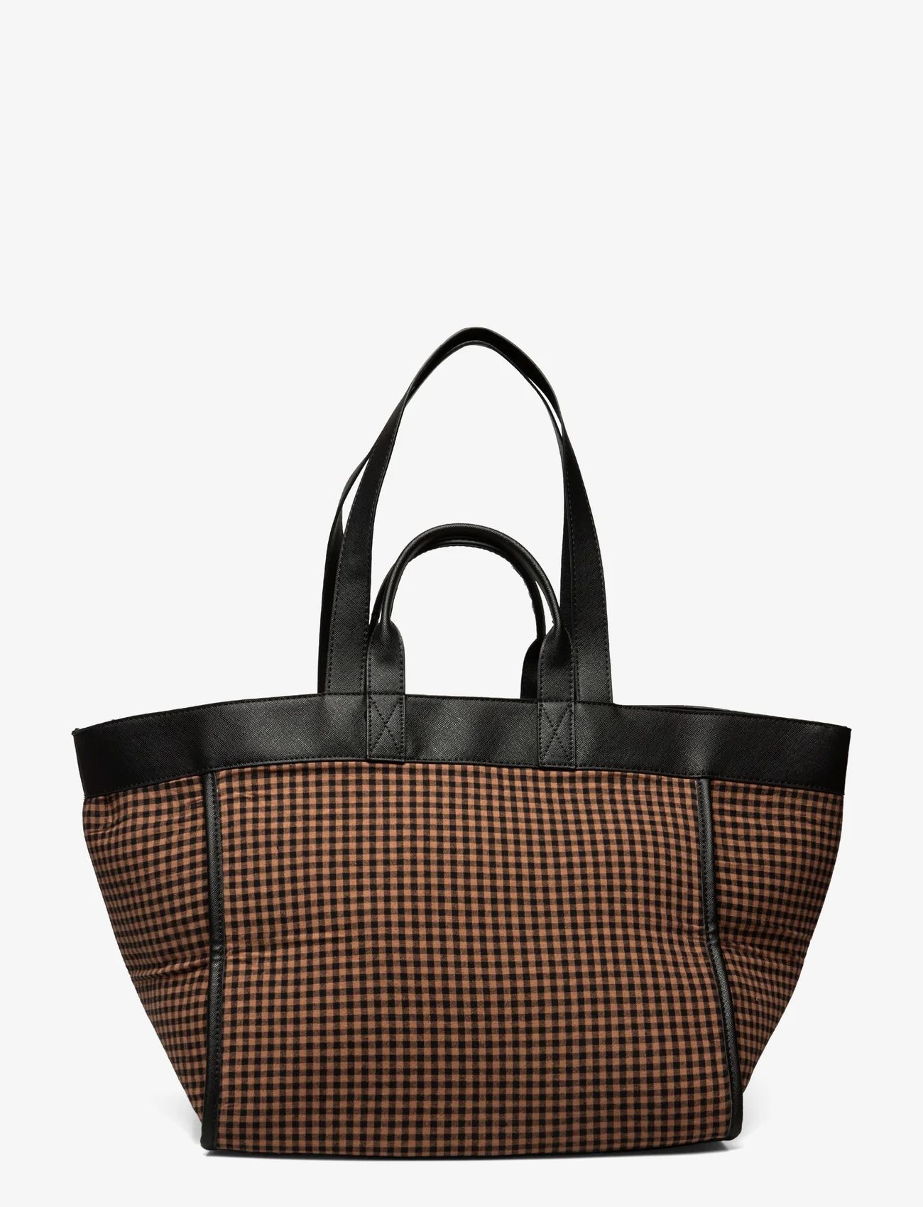 Becksöndergaard - Gingham Lily Bag - party wear at outlet prices - acorn brown - 1