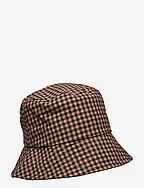 Gingham Bucket Hat - ACORN BROWN