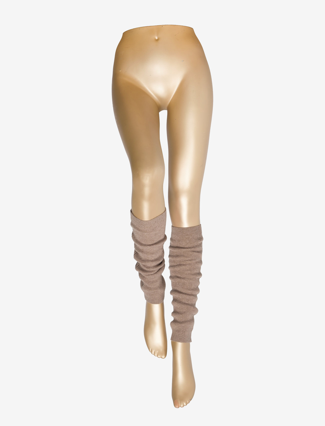 Becksöndergaard - Woona Leg Warmer - dark beige melange - 1