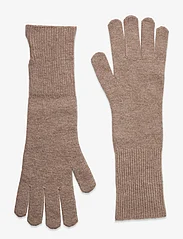 Becksöndergaard - Woona Long Gloves - bursdagsgaver - dark beige melange - 0