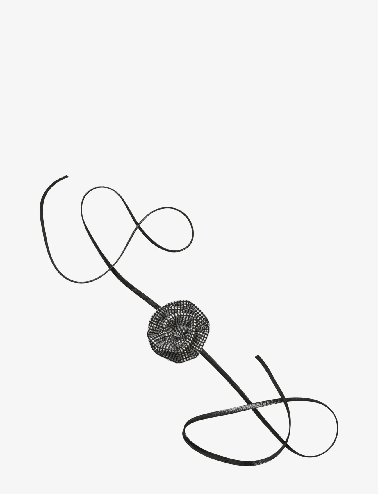 Becksöndergaard - Glim Flower - statement necklaces - black - 0
