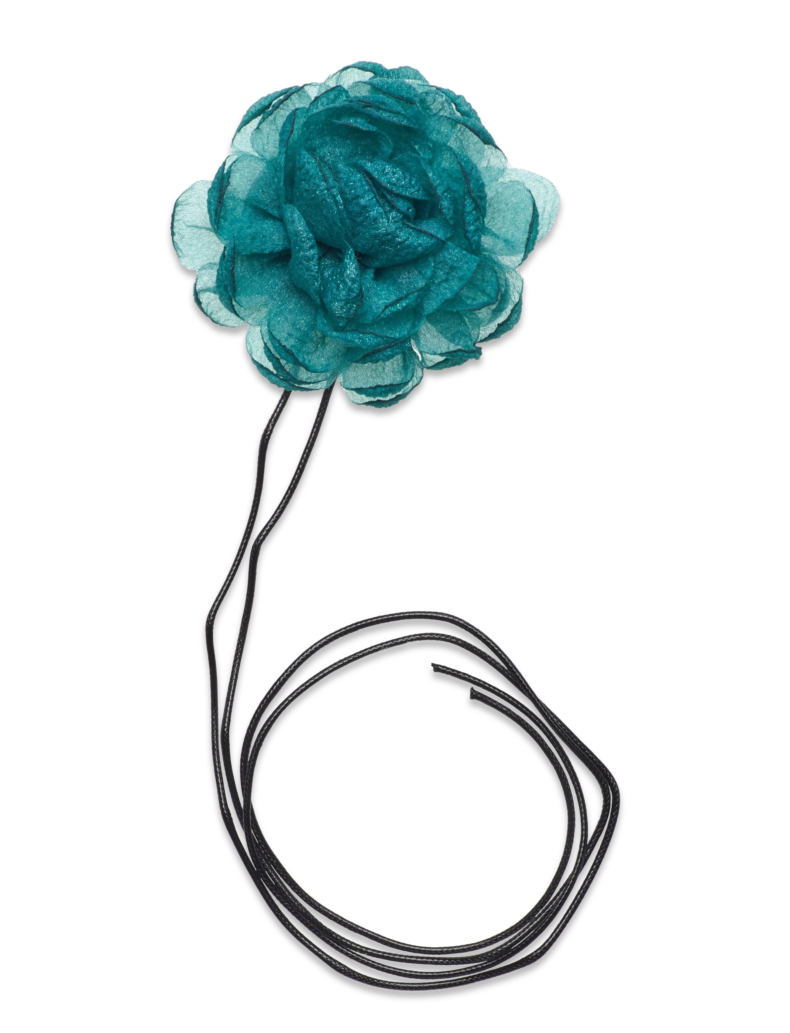 Fiore Flower Choker - GREEN BLUE SLATE