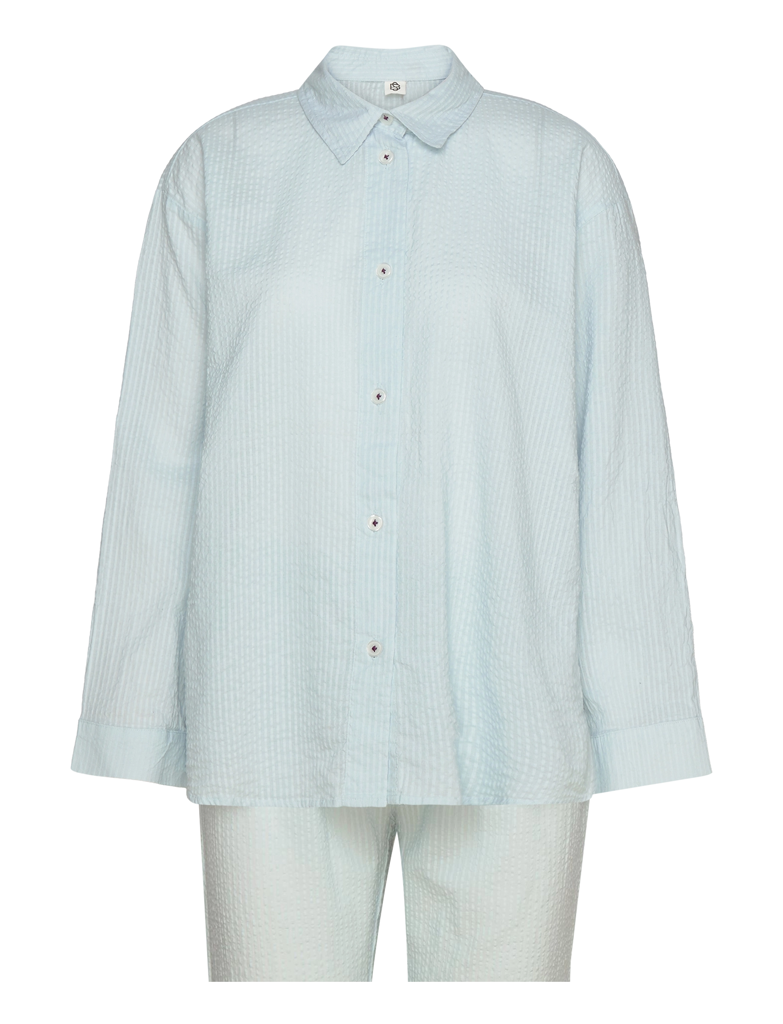 Seersucker Pyjamas Set - SKYWAY