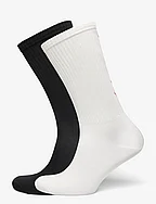 Lauce Visca Sock 2 Pack - WHITE/BLACK