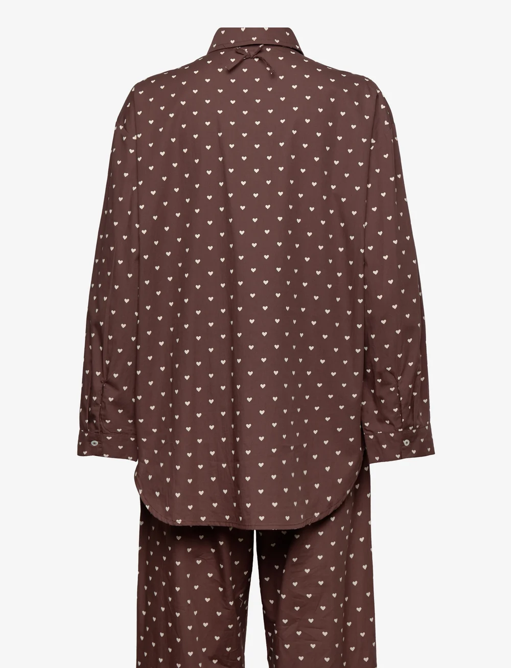 Becksöndergaard - Amor Pyjamas Set - nattøj & hyggetøj - brown/off-white - 1