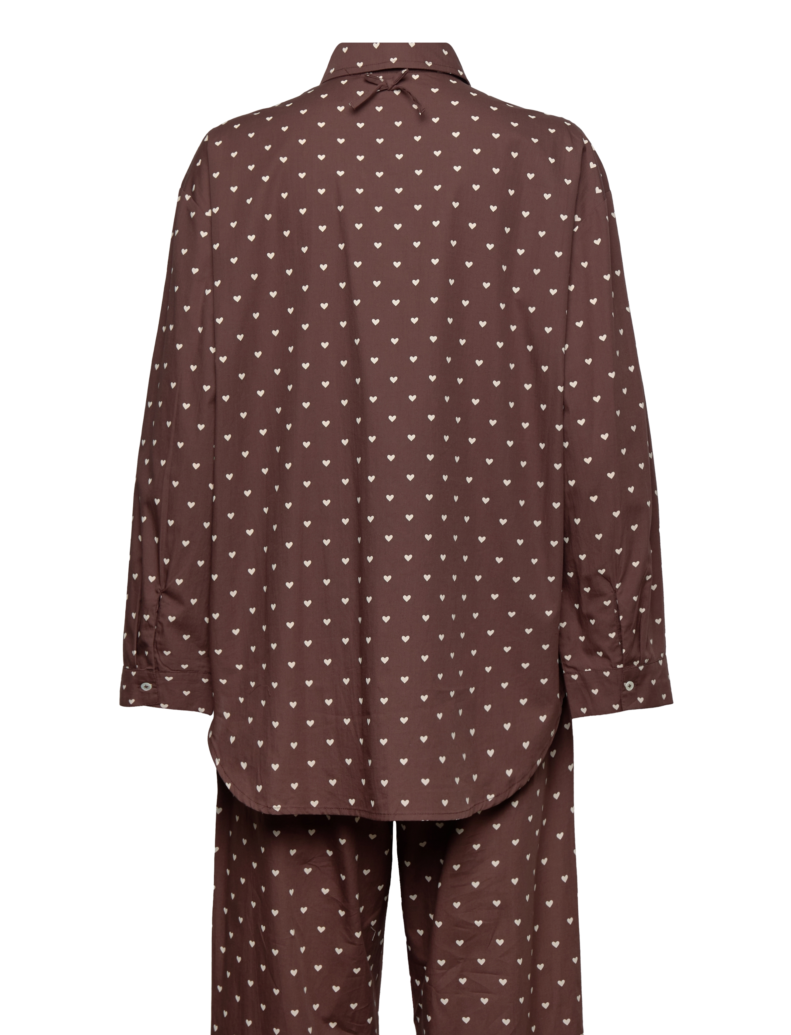 Becksöndergaard - Amor Pyjamas Set - födelsedagspresenter - brown/off-white - 1