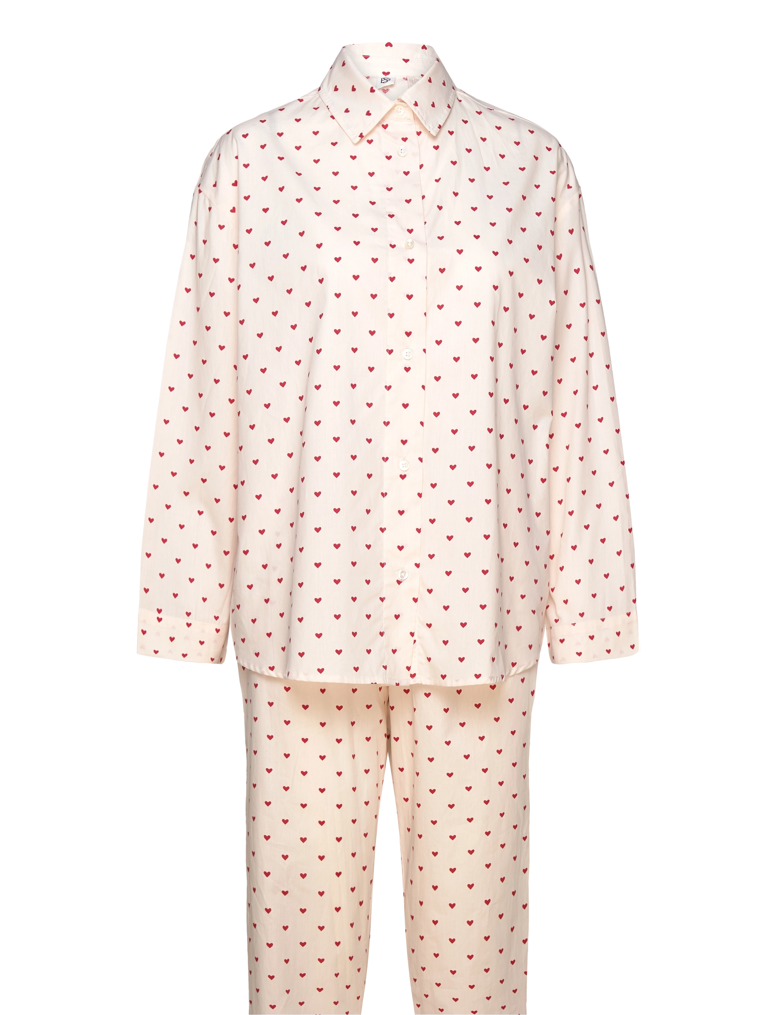 BECKSÖNDERGAARD Amor Pyjamas Set Cream - M - Damen