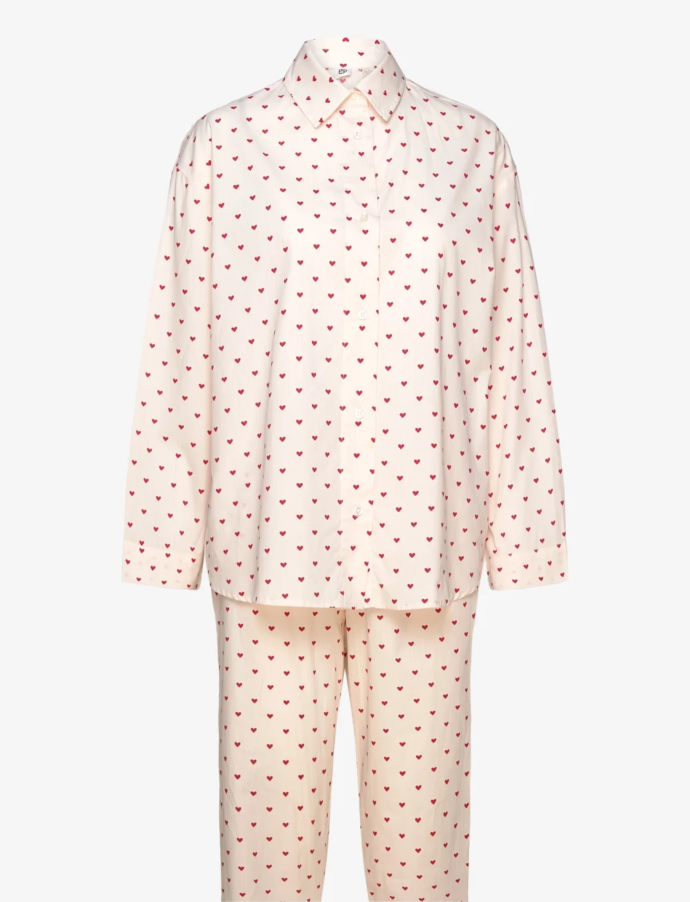 Becksöndergaard - Amor Pyjamas Set - nattøj & hyggetøj - off-white/red - 0
