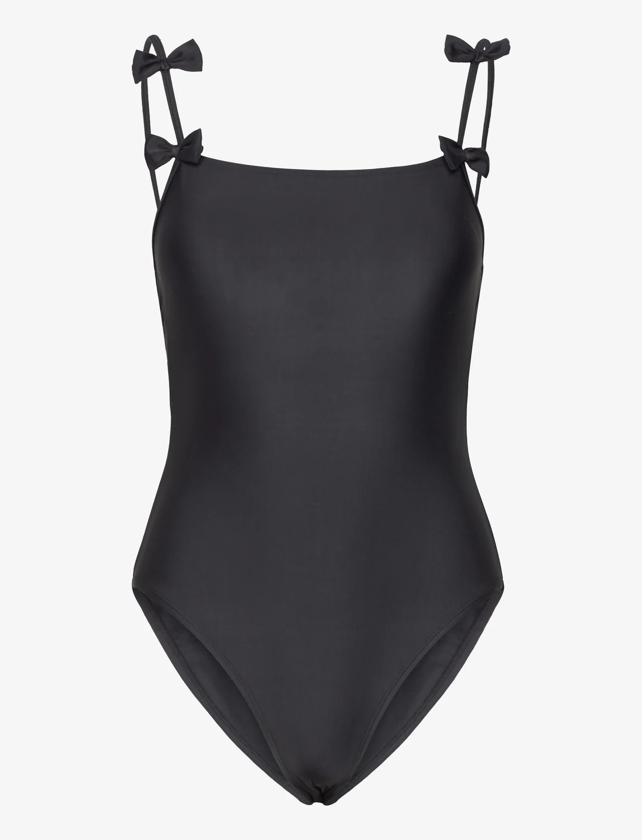 Becksöndergaard - Solid Bow Euna Swimsuit - swimsuits - black - 0