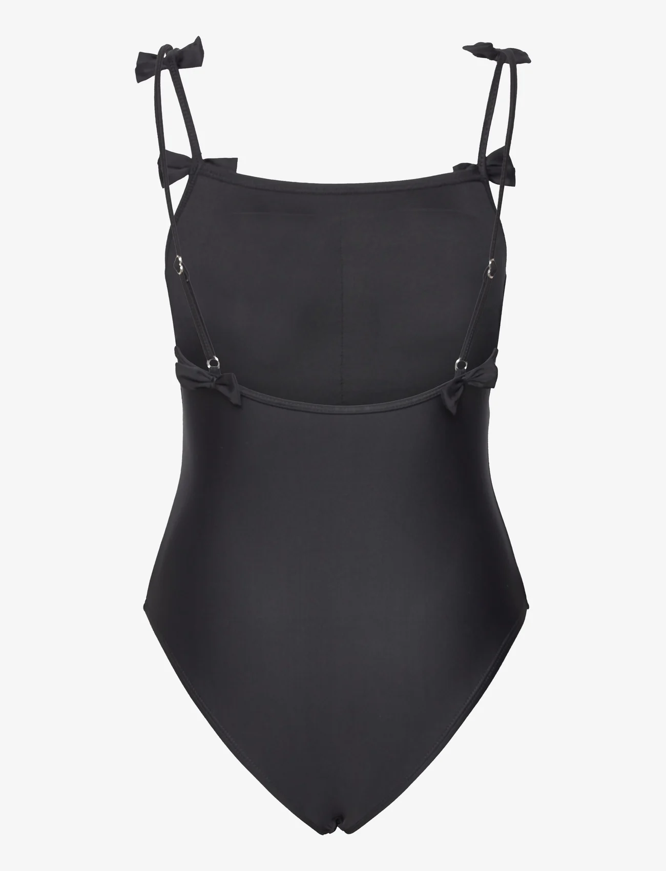 Becksöndergaard - Solid Bow Euna Swimsuit - swimsuits - black - 1