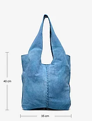 Becksöndergaard - Suede Danita Bag - tote bags - coronet blue - 6